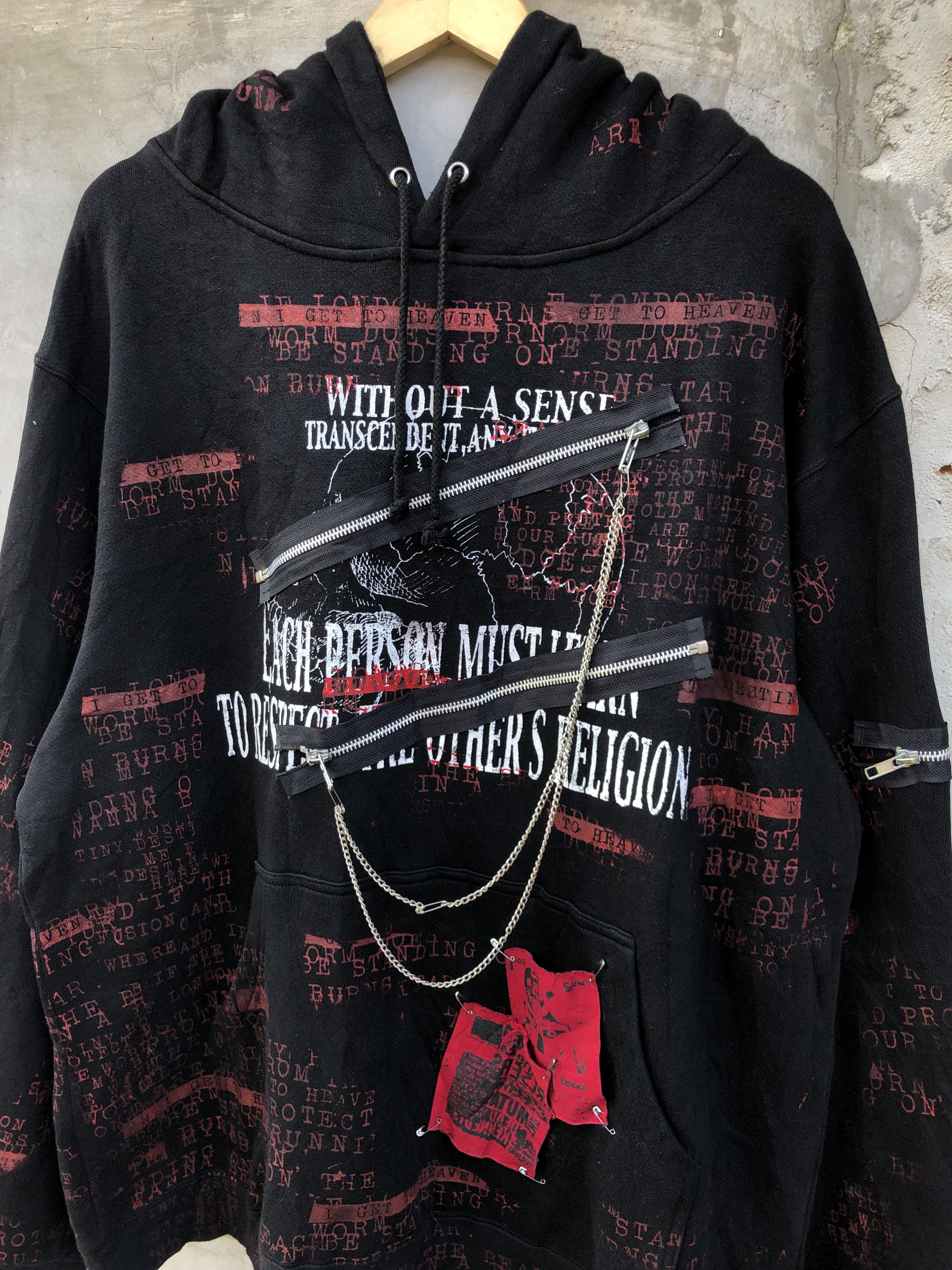 If Six Was Nine × Japanese Brand H.Anarchy Punk Hoodie Size US XL / EU 56 / 4 - 5 Thumbnail