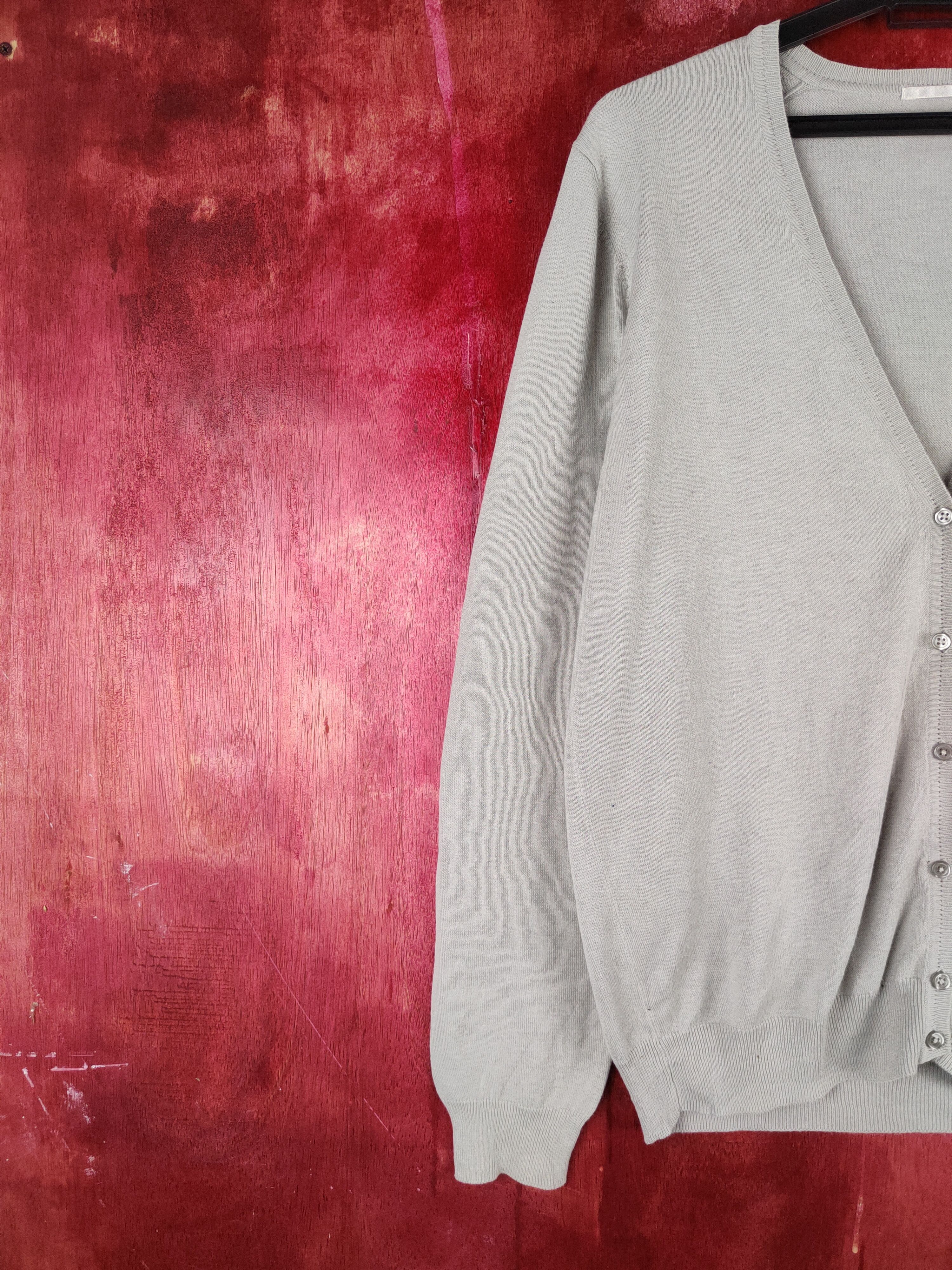Japanese Brand × Uniqlo × Vintage Uniqlo Gray Knitwear Cardigan vintage #S1104 Size M / US 6-8 / IT 42-44 - 3 Thumbnail