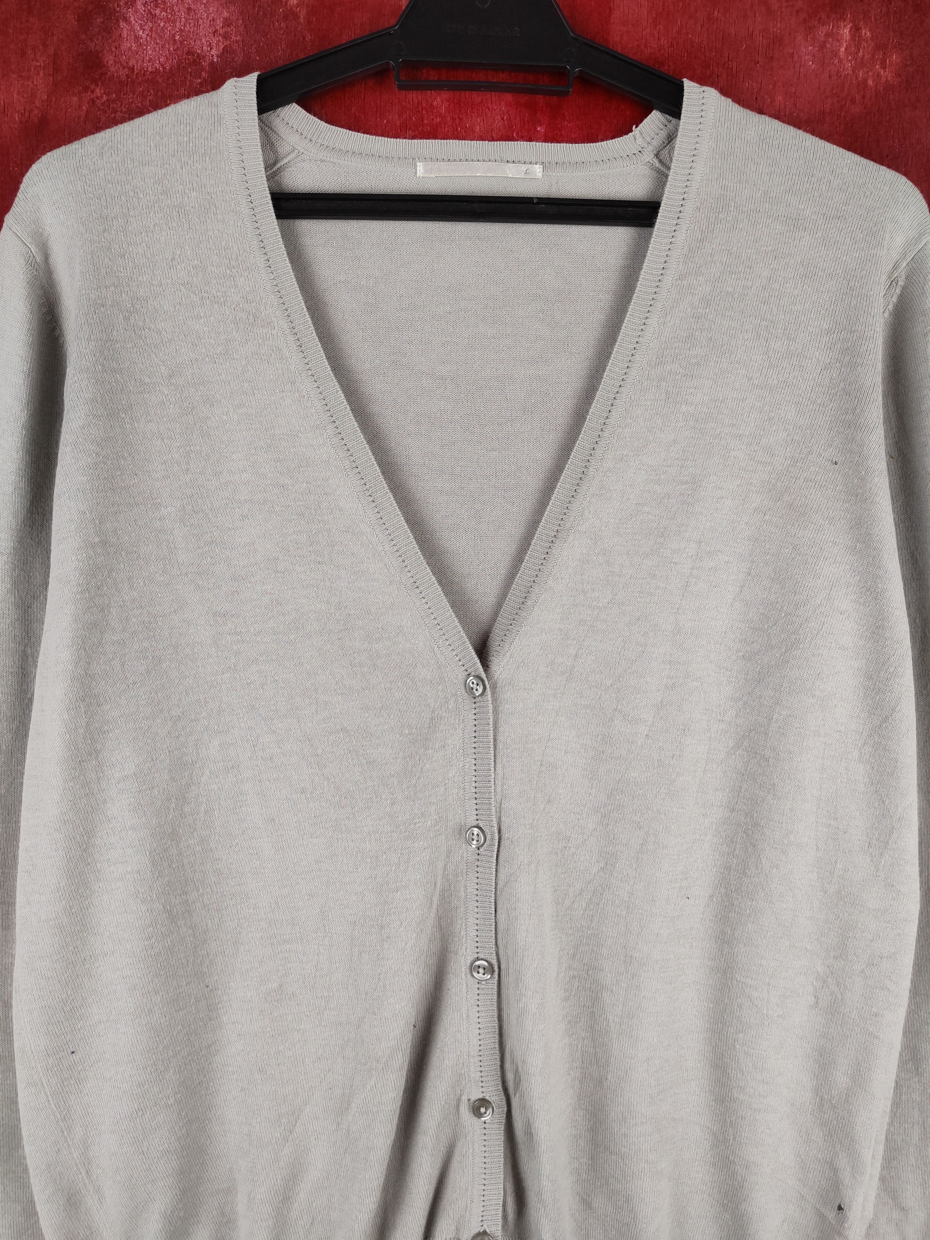 Japanese Brand × Uniqlo × Vintage Uniqlo Gray Knitwear Cardigan vintage #S1104 Size M / US 6-8 / IT 42-44 - 2 Thumbnail