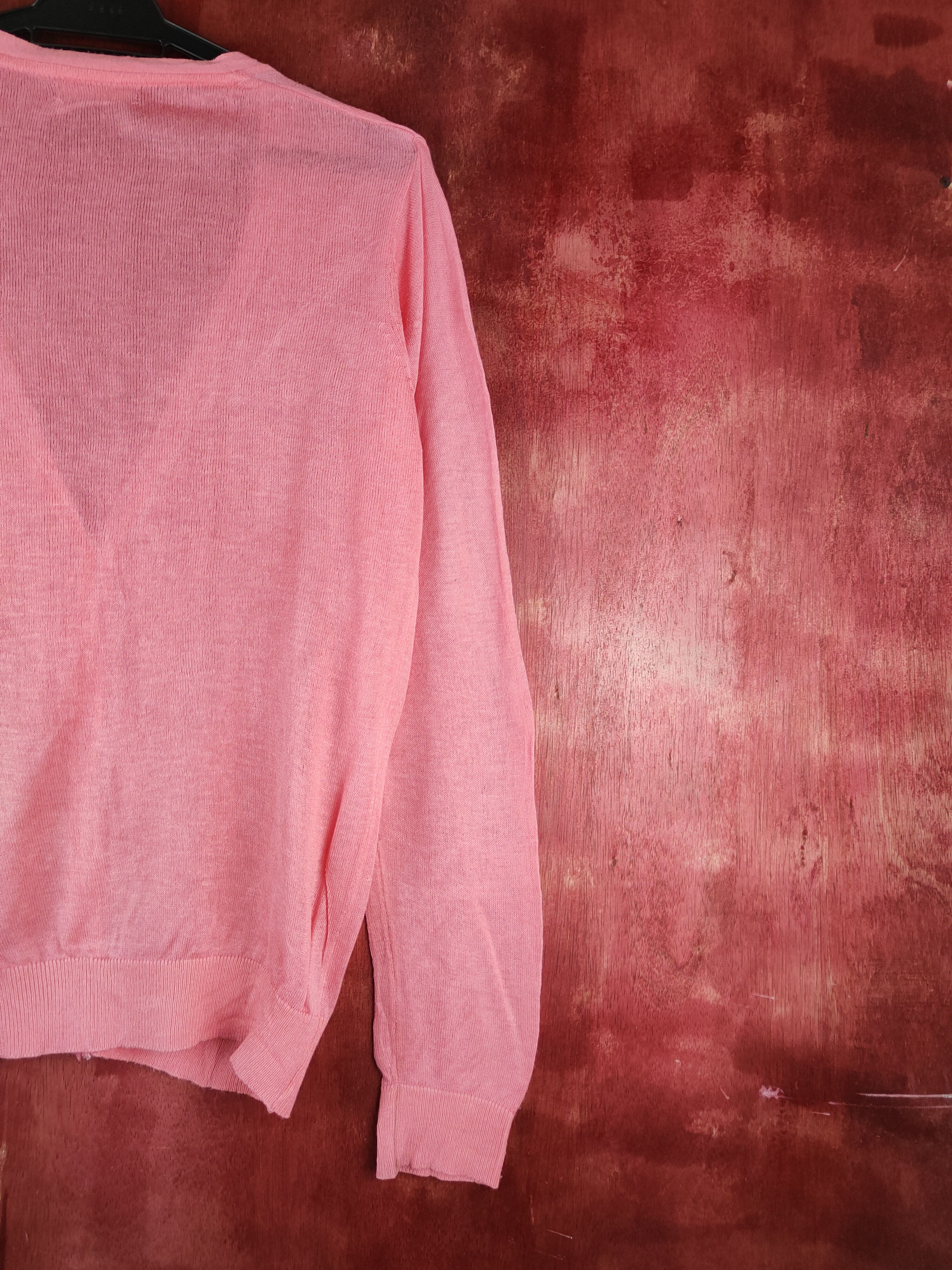 Japanese Brand g.u. Peach Crochet Meshnet Knitwear Cardigan #S1093 Size L / US 10 / IT 46 - 9 Thumbnail