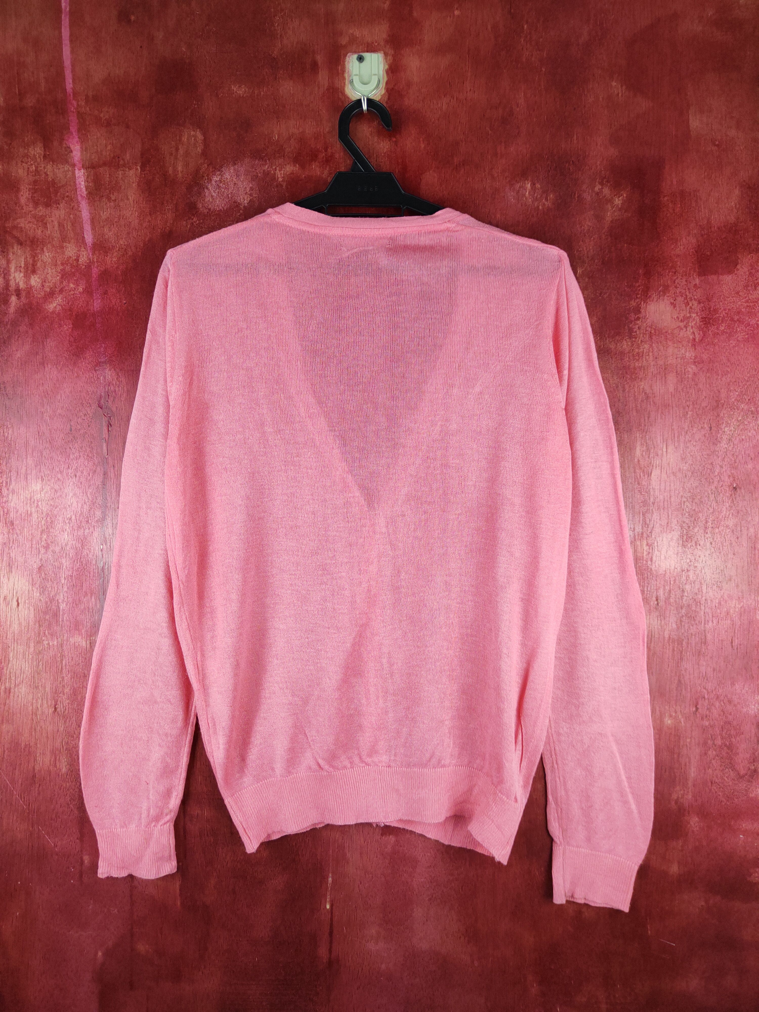 Japanese Brand g.u. Peach Crochet Meshnet Knitwear Cardigan #S1093 Size L / US 10 / IT 46 - 7 Thumbnail