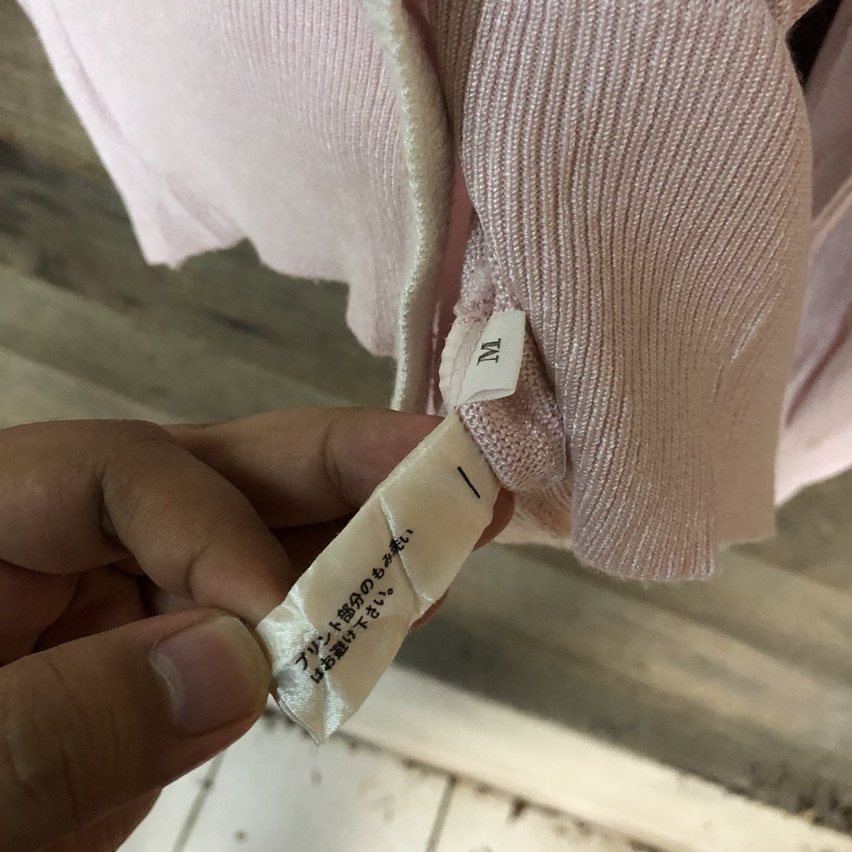 Homespun Knitwear × Japanese Brand Maneaure knitwear Pink pattern Cardigan vintage japan #7267 Size M / US 6-8 / IT 42-44 - 9 Thumbnail