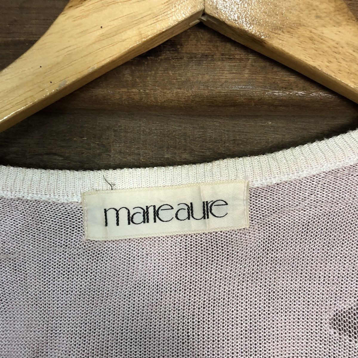 Homespun Knitwear × Japanese Brand Maneaure knitwear Pink pattern Cardigan vintage japan #7267 Size M / US 6-8 / IT 42-44 - 8 Thumbnail