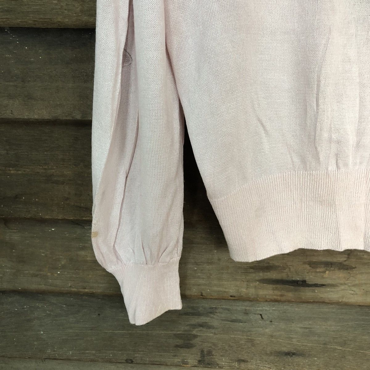 Homespun Knitwear × Japanese Brand Maneaure knitwear Pink pattern Cardigan vintage japan #7267 Size M / US 6-8 / IT 42-44 - 11 Thumbnail