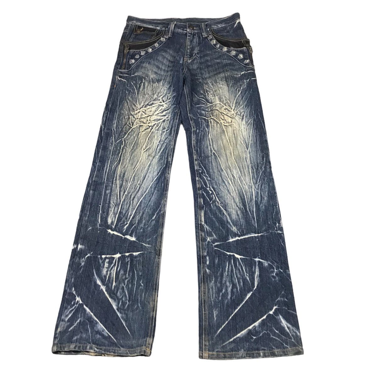Japanese Brand FLARED DENIM💀TRIXY DENIM BAGGY PANTS Size US 32 / EU 48 - 1 Thumbnail
