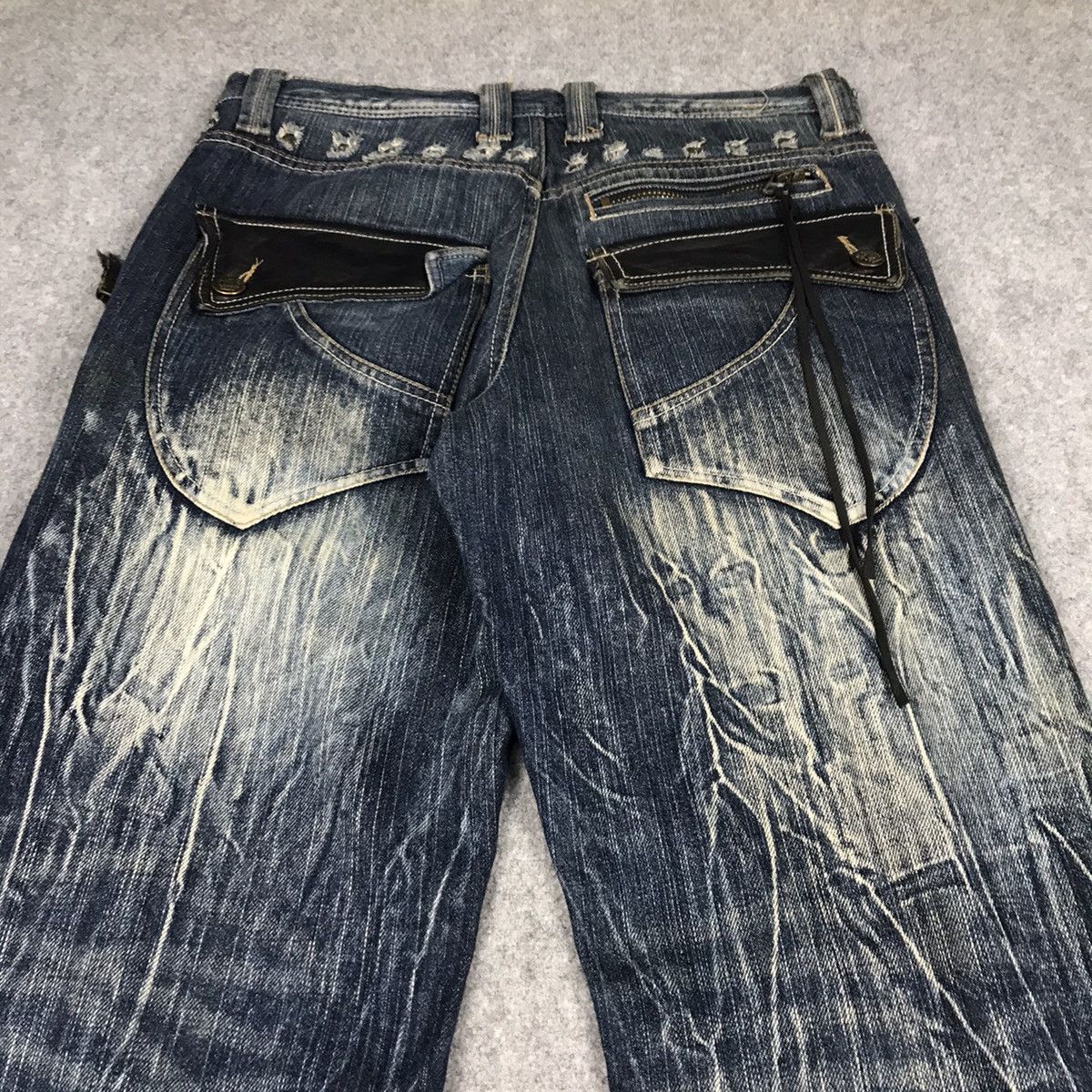 Japanese Brand FLARED DENIM💀TRIXY DENIM BAGGY PANTS Size US 32 / EU 48 - 11 Thumbnail