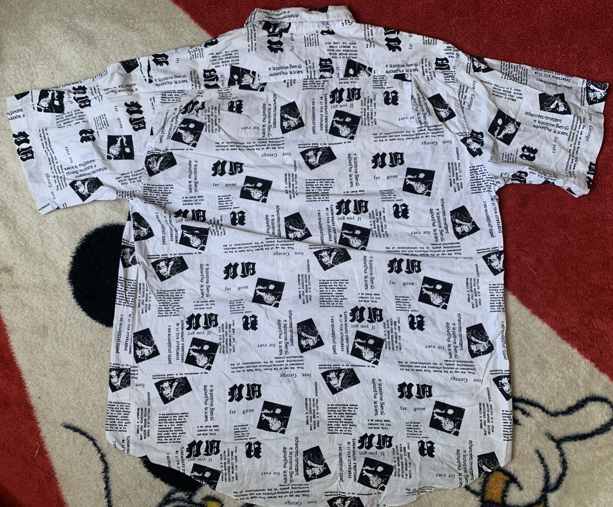 Designer × Japanese Brand × Seditionaries RARE SIGARO NEWSPAPER FULL PRINT BUTTON UP RARE DESIGN Size US L / EU 52-54 / 3 - 2 Thumbnail