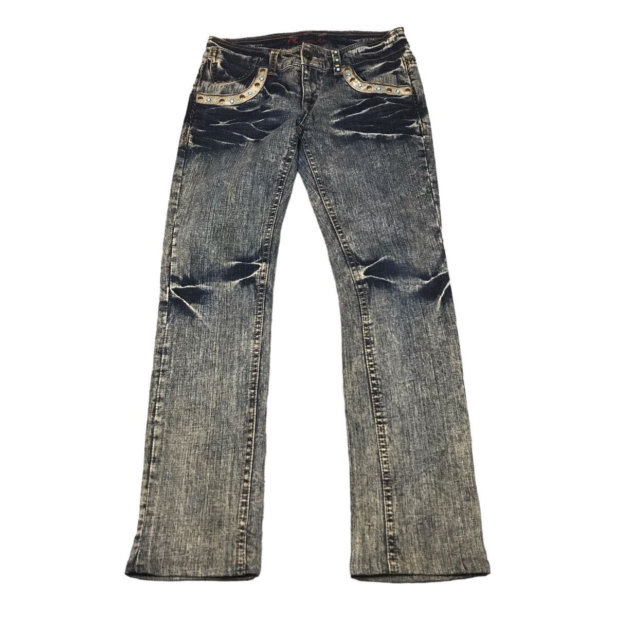 FLARED DENIM JEANS PANTS