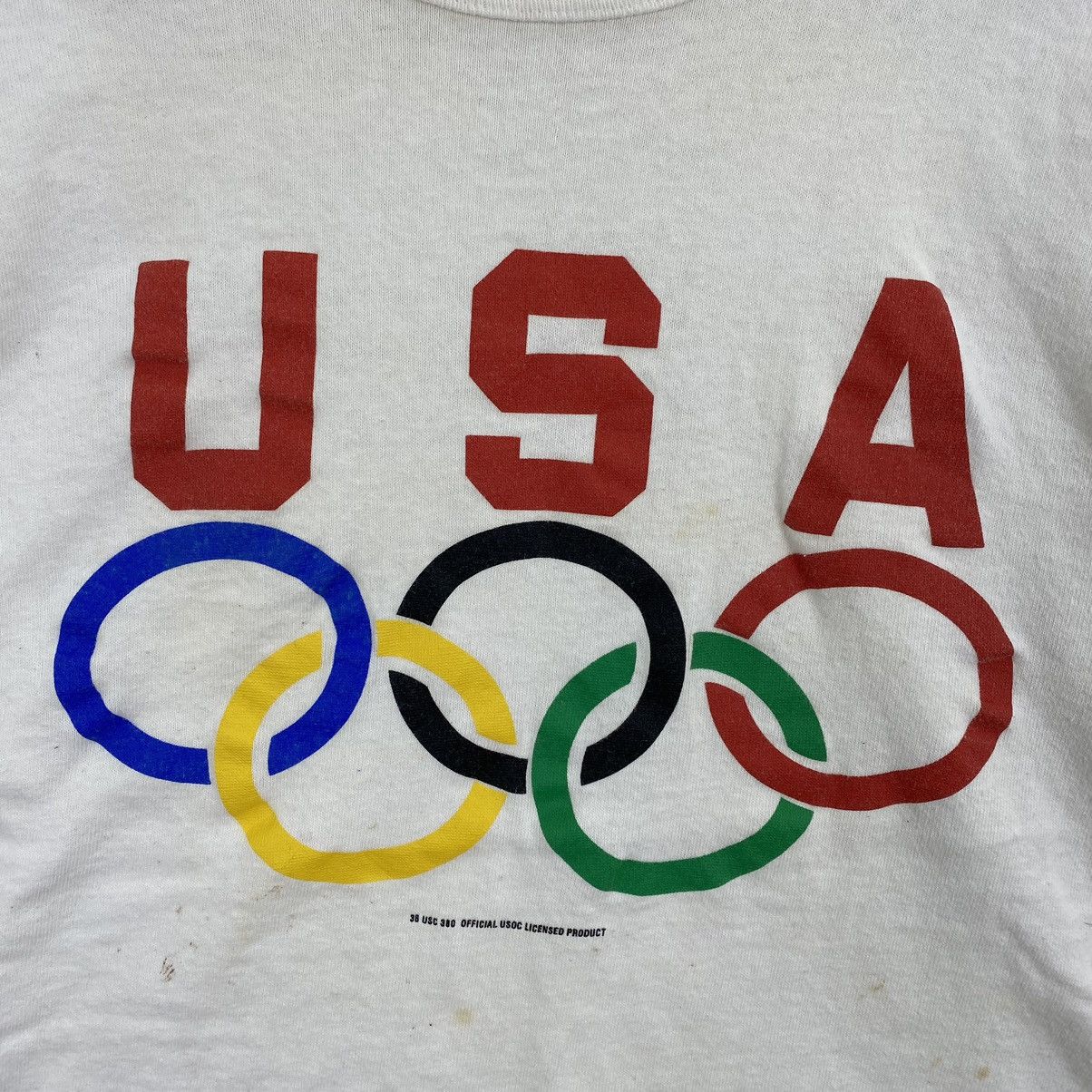 Champion × USA Olympics × Vintage Vintage CHAMPION SCRIPT USA Olympics Logo Print White Short Size US M / EU 48-50 / 2 - 3 Thumbnail