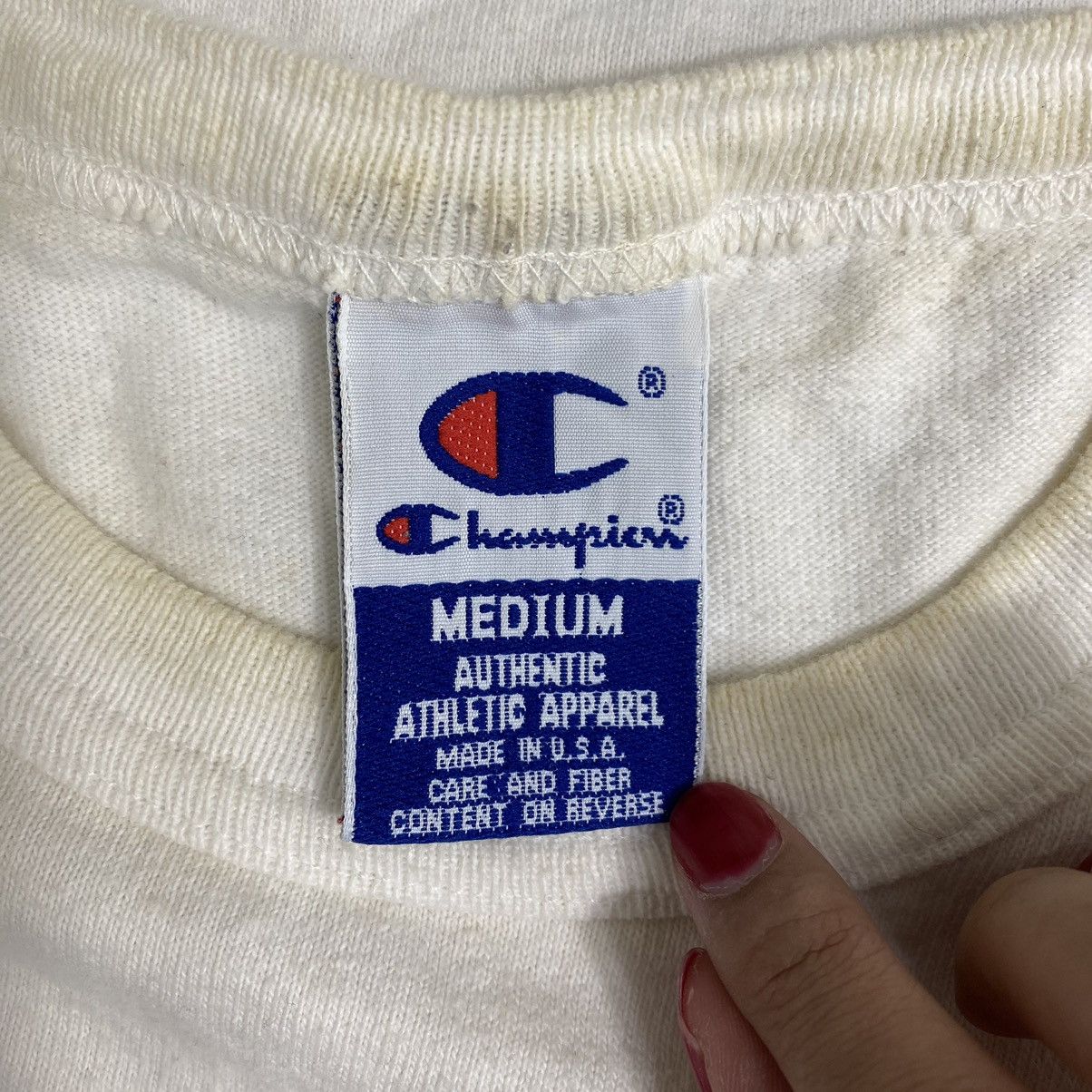 Champion × USA Olympics × Vintage Vintage CHAMPION SCRIPT USA Olympics Logo Print White Short Size US M / EU 48-50 / 2 - 5 Thumbnail