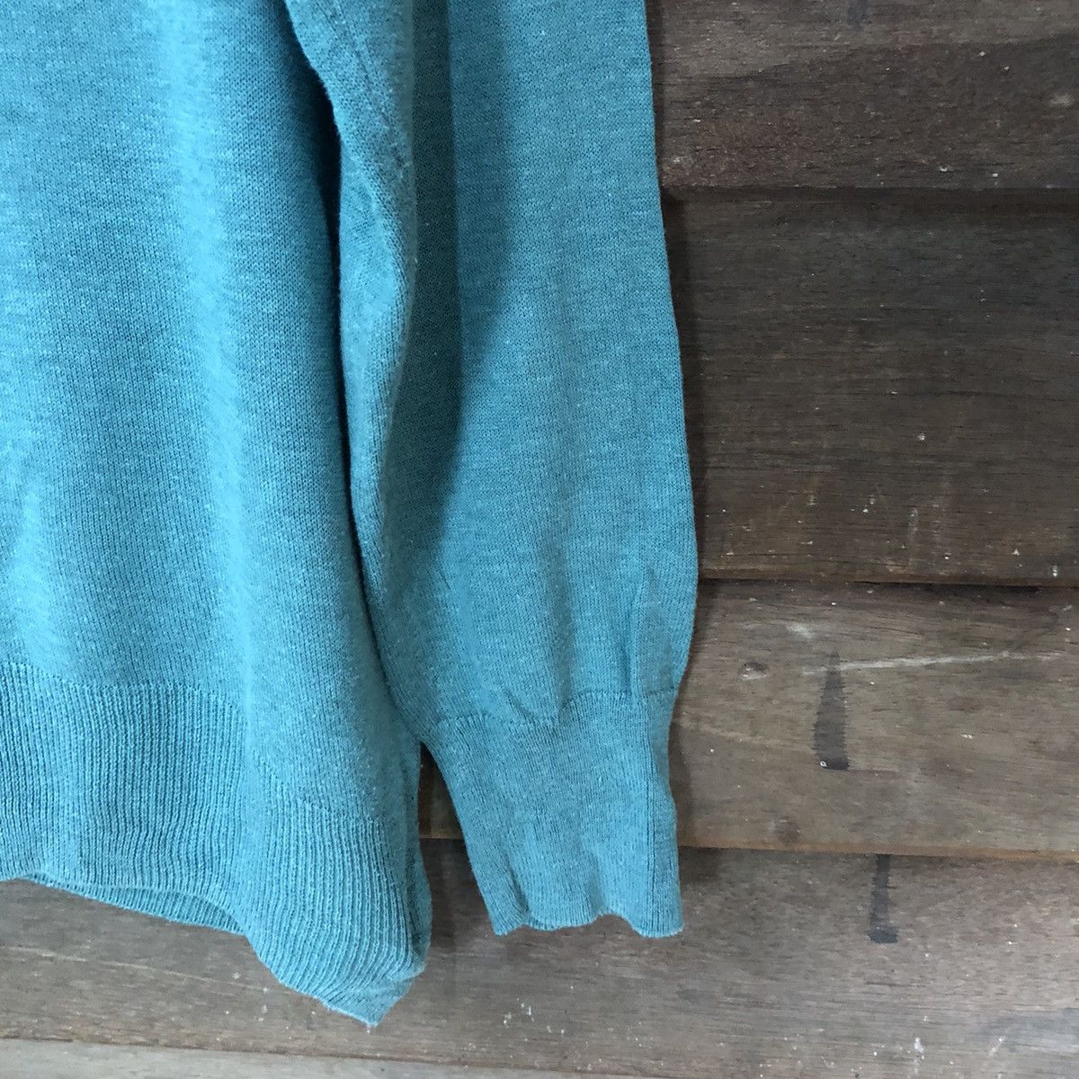 Homespun Knitwear × Vintage Japanese Brand vintage knitwear Blue Cardigan #7242 Size L / US 10 / IT 46 - 11 Thumbnail