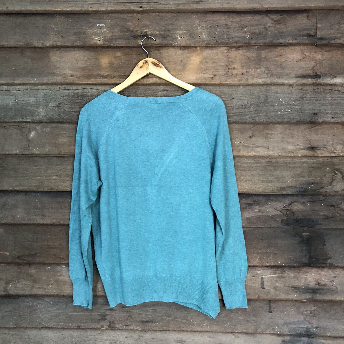 Homespun Knitwear × Vintage Japanese Brand vintage knitwear Blue Cardigan #7242 Size L / US 10 / IT 46 - 9 Thumbnail
