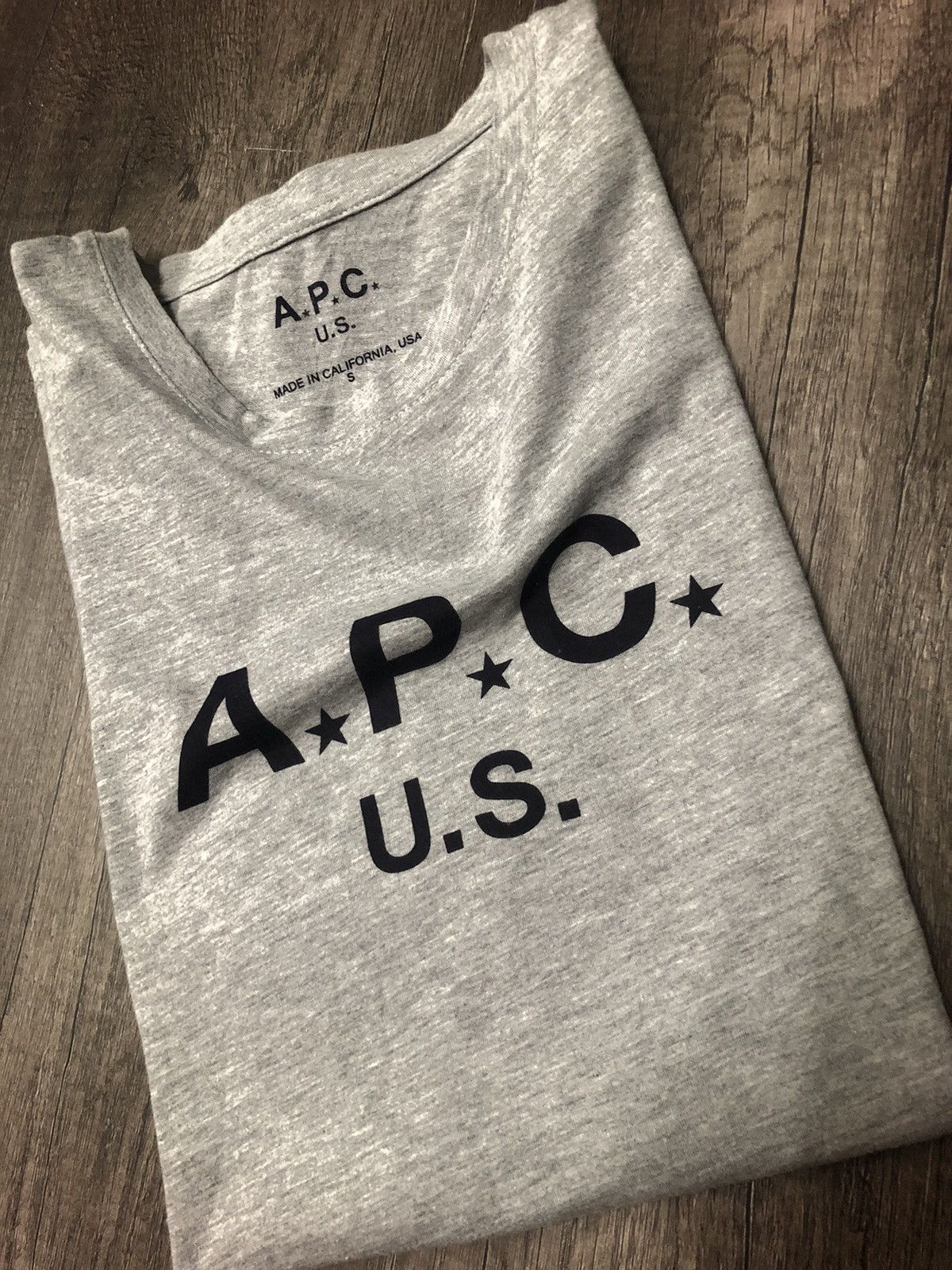 A.P.C. × Vintage A.P.C U.S CALIFORNIA USA SHORT SLEEVE TEE SHIRT (unisex) Size US S / EU 44-46 / 1 - 10 Thumbnail