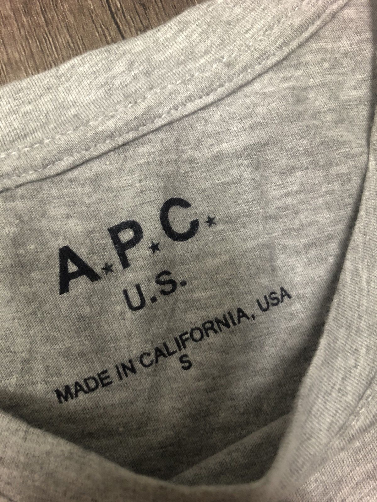 A.P.C. × Vintage A.P.C U.S CALIFORNIA USA SHORT SLEEVE TEE SHIRT (unisex) Size US S / EU 44-46 / 1 - 4 Thumbnail