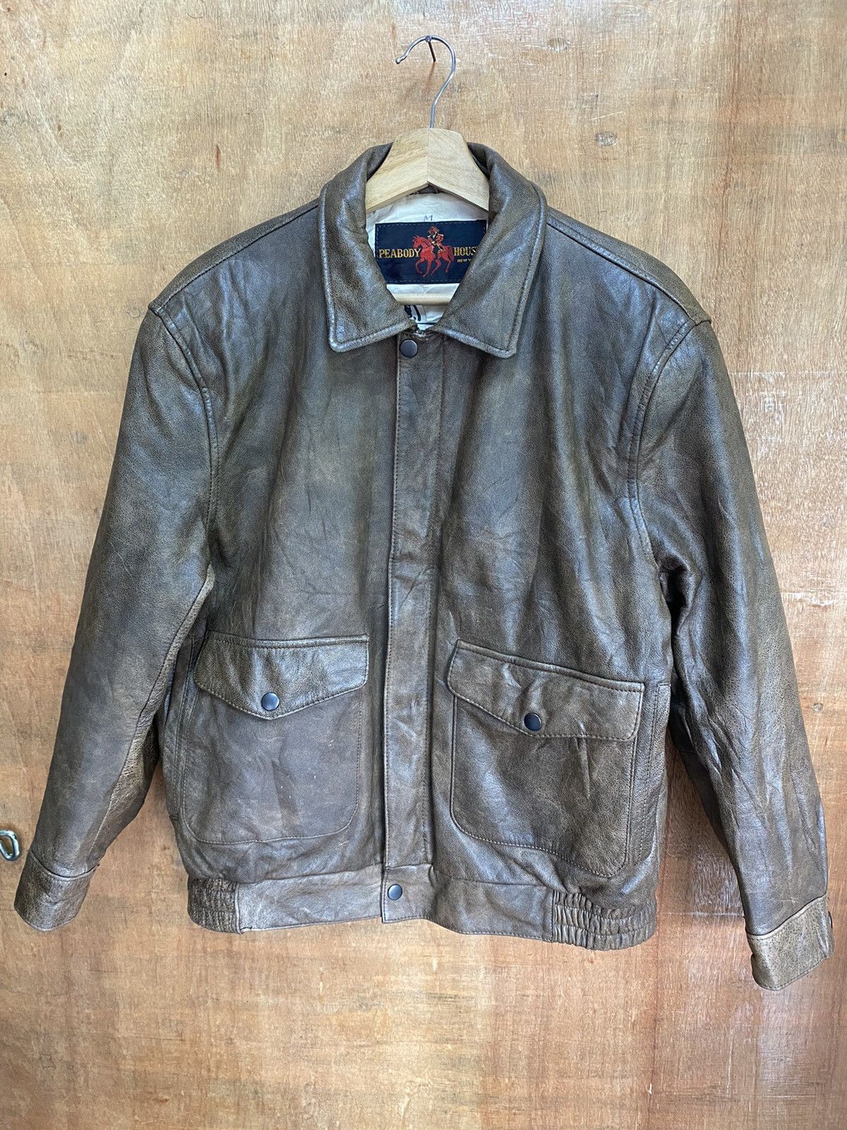 Japanese Brand × Vintage Vintage PEABOY HOUSE NEW YORK Leather Size US L / EU 52-54 / 3 - 1 Thumbnail