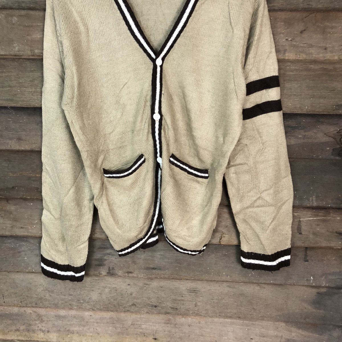 Homespun Knitwear × Japanese Brand Orangesta Standard Brown Cardigan knitwear #6812 Size US M / EU 48-50 / 2 - 3 Thumbnail