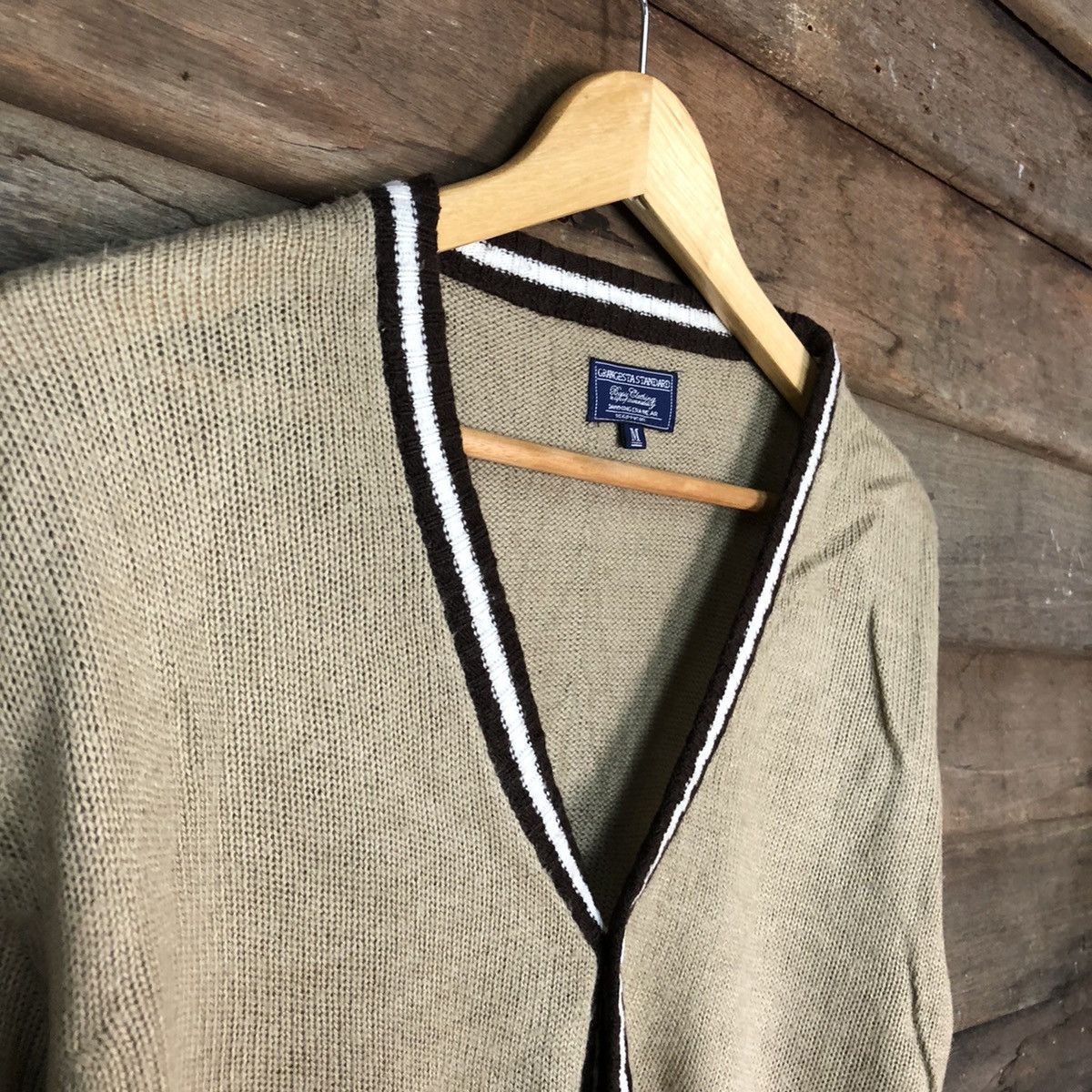Homespun Knitwear × Japanese Brand Orangesta Standard Brown Cardigan knitwear #6812 Size US M / EU 48-50 / 2 - 8 Thumbnail