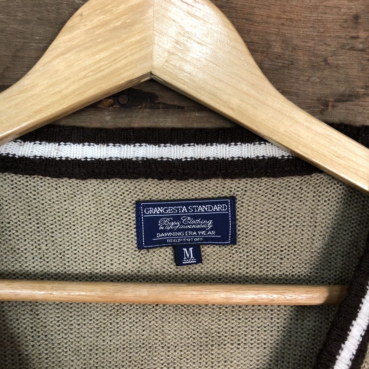 Homespun Knitwear × Japanese Brand Orangesta Standard Brown Cardigan knitwear #6812 Size US M / EU 48-50 / 2 - 7 Thumbnail