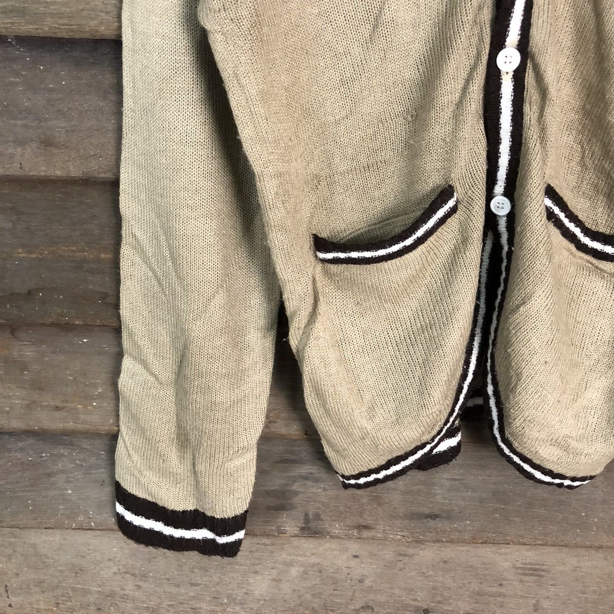 Homespun Knitwear × Japanese Brand Orangesta Standard Brown Cardigan knitwear #6812 Size US M / EU 48-50 / 2 - 4 Thumbnail