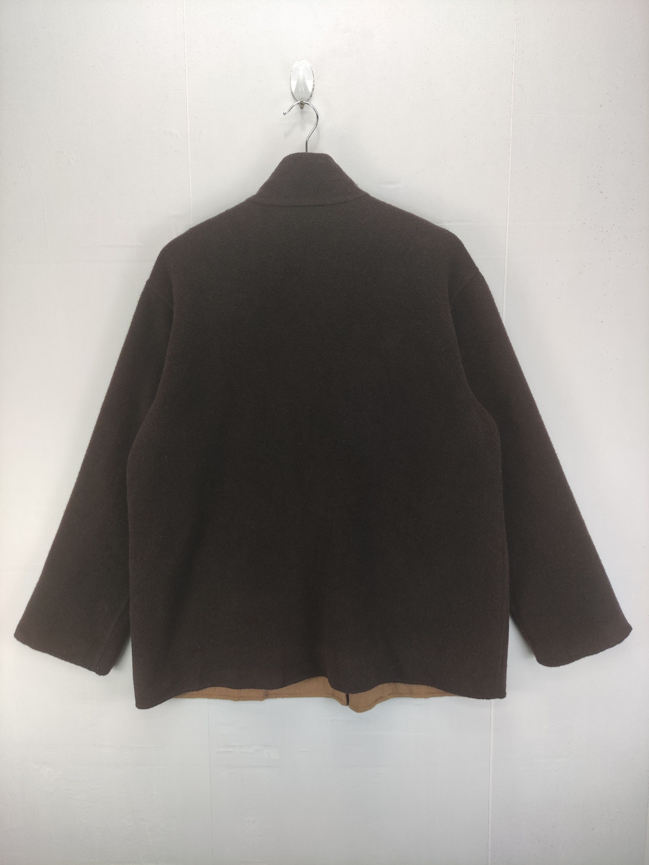 Japanese Brand Vintage Wool Jacket Reversible By Tokyo Blous Sports Size M / US 6-8 / IT 42-44 - 6 Thumbnail