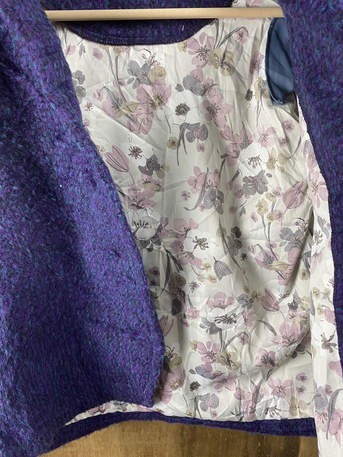 Homespun Knitwear × Japanese Brand Japan winter cardigan purple Knitwear #Z059 Size S / US 4 / IT 40 - 9 Thumbnail