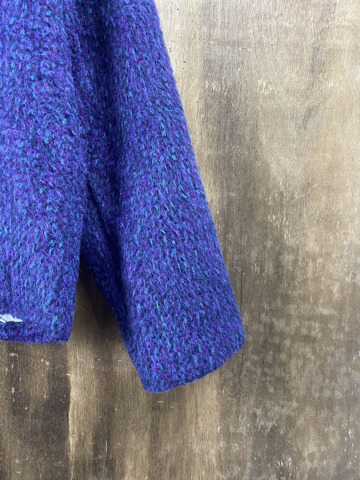 Homespun Knitwear × Japanese Brand Japan winter cardigan purple Knitwear #Z059 Size S / US 4 / IT 40 - 4 Thumbnail