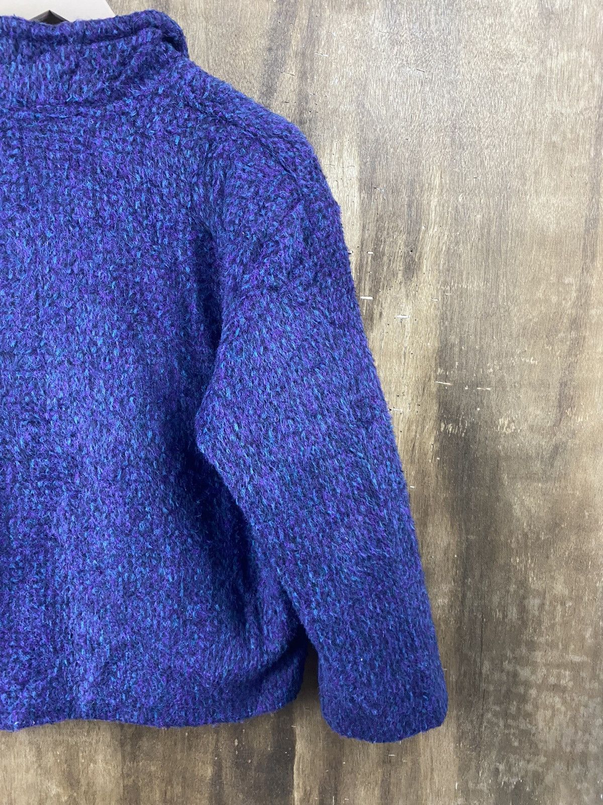 Homespun Knitwear × Japanese Brand Japan winter cardigan purple Knitwear #Z059 Size S / US 4 / IT 40 - 12 Thumbnail