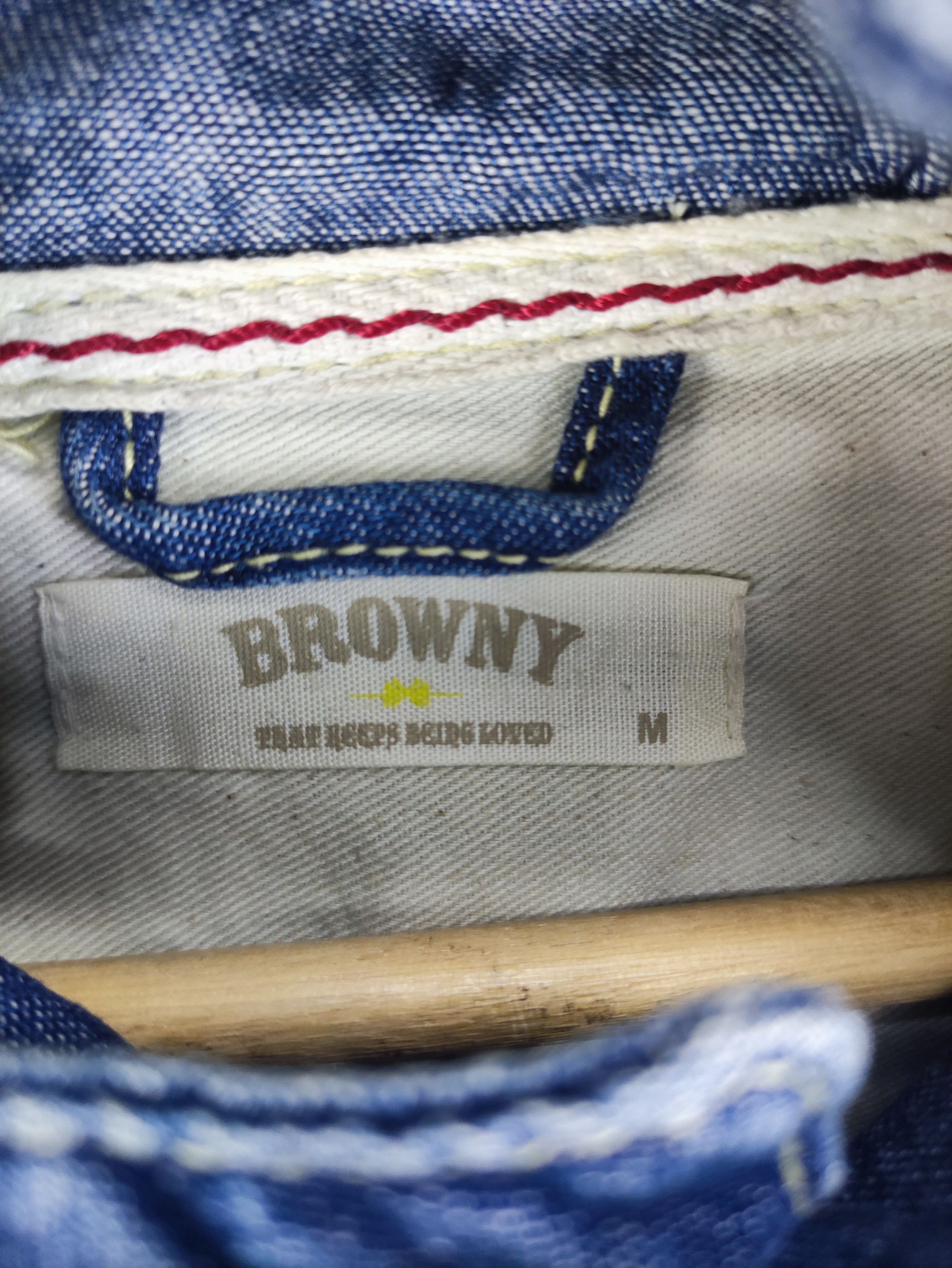 Japanese Brand Vintage Browny Jacket Hoodie Snap Button Size S / US 4 / IT 40 - 2 Thumbnail