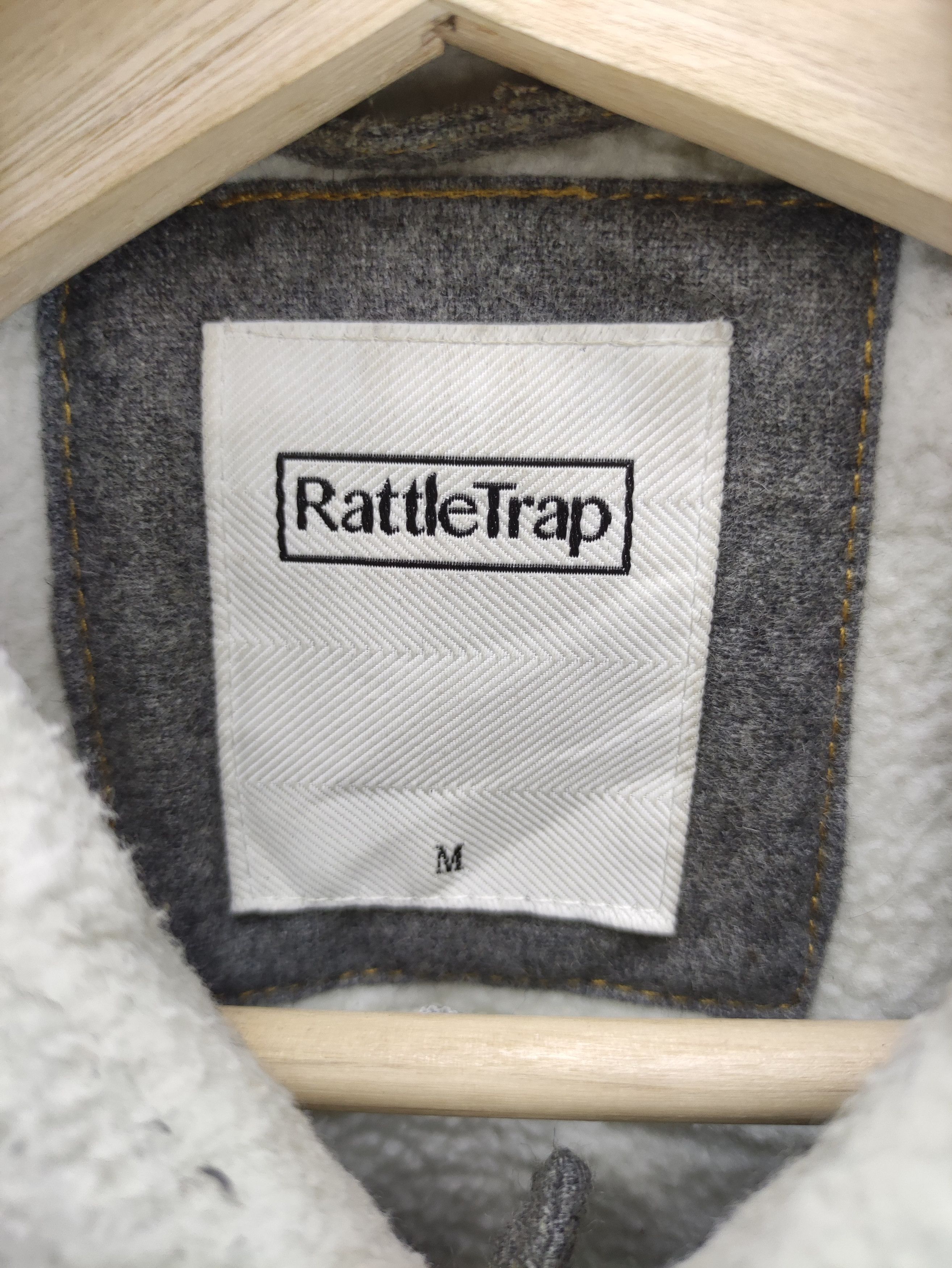 Japanese Brand Vintage RattleTrap Wool Jacket Zipper Lining Fleece Size S / US 4 / IT 40 - 2 Thumbnail
