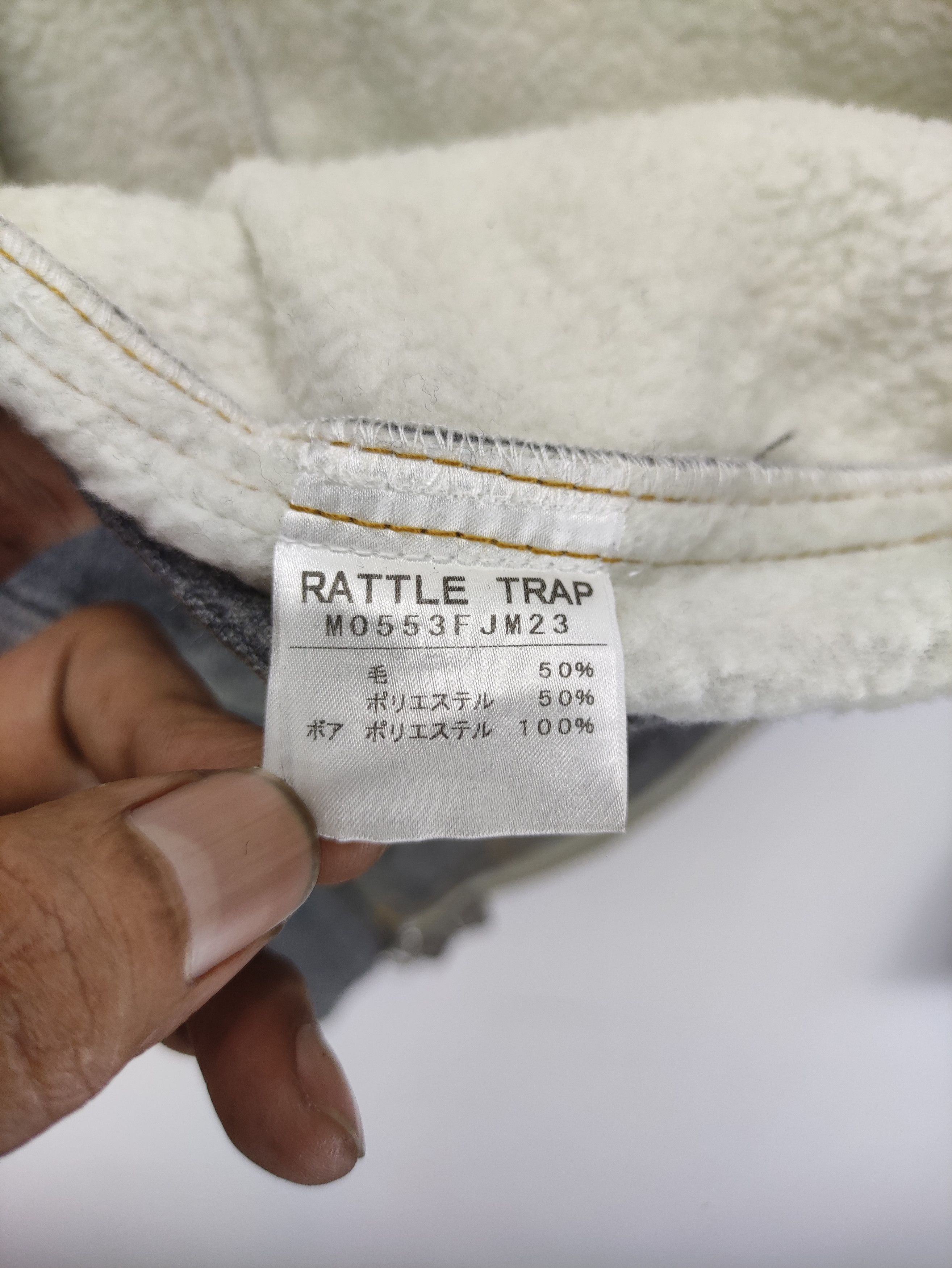 Japanese Brand Vintage RattleTrap Wool Jacket Zipper Lining Fleece Size S / US 4 / IT 40 - 5 Thumbnail