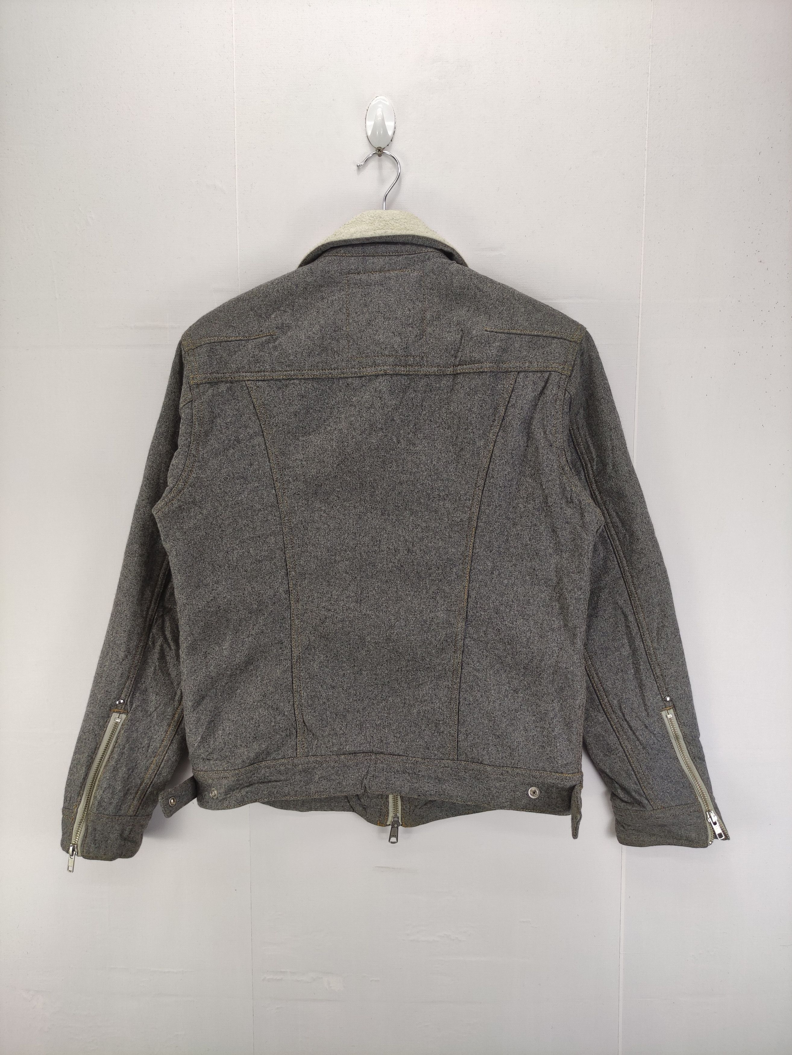 Japanese Brand Vintage RattleTrap Wool Jacket Zipper Lining Fleece Size S / US 4 / IT 40 - 9 Thumbnail