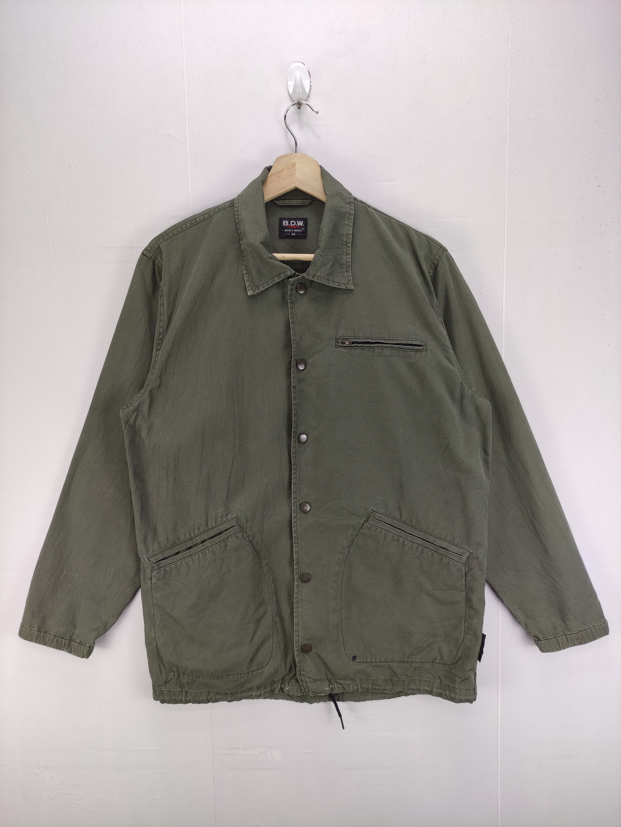 Vintage Vintage Work Wear B.D.W Snap Button Chore Style Jacket Size US M / EU 48-50 / 2 - 1 Thumbnail