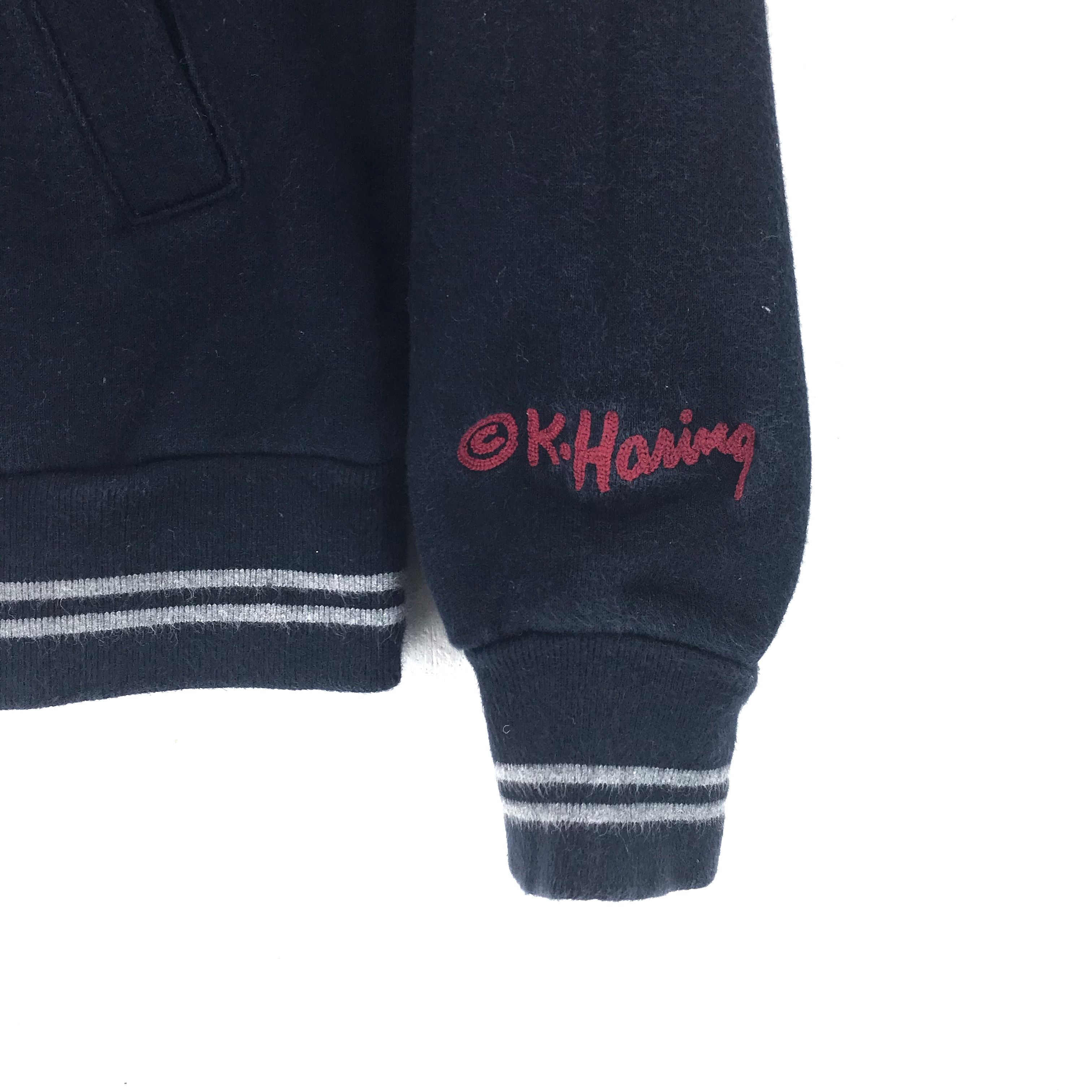 Keith Haring Uniqlo X Keith Haring Zip Up Turtle Neck Sweater #1951-85 Size US S / EU 44-46 / 1 - 3 Thumbnail