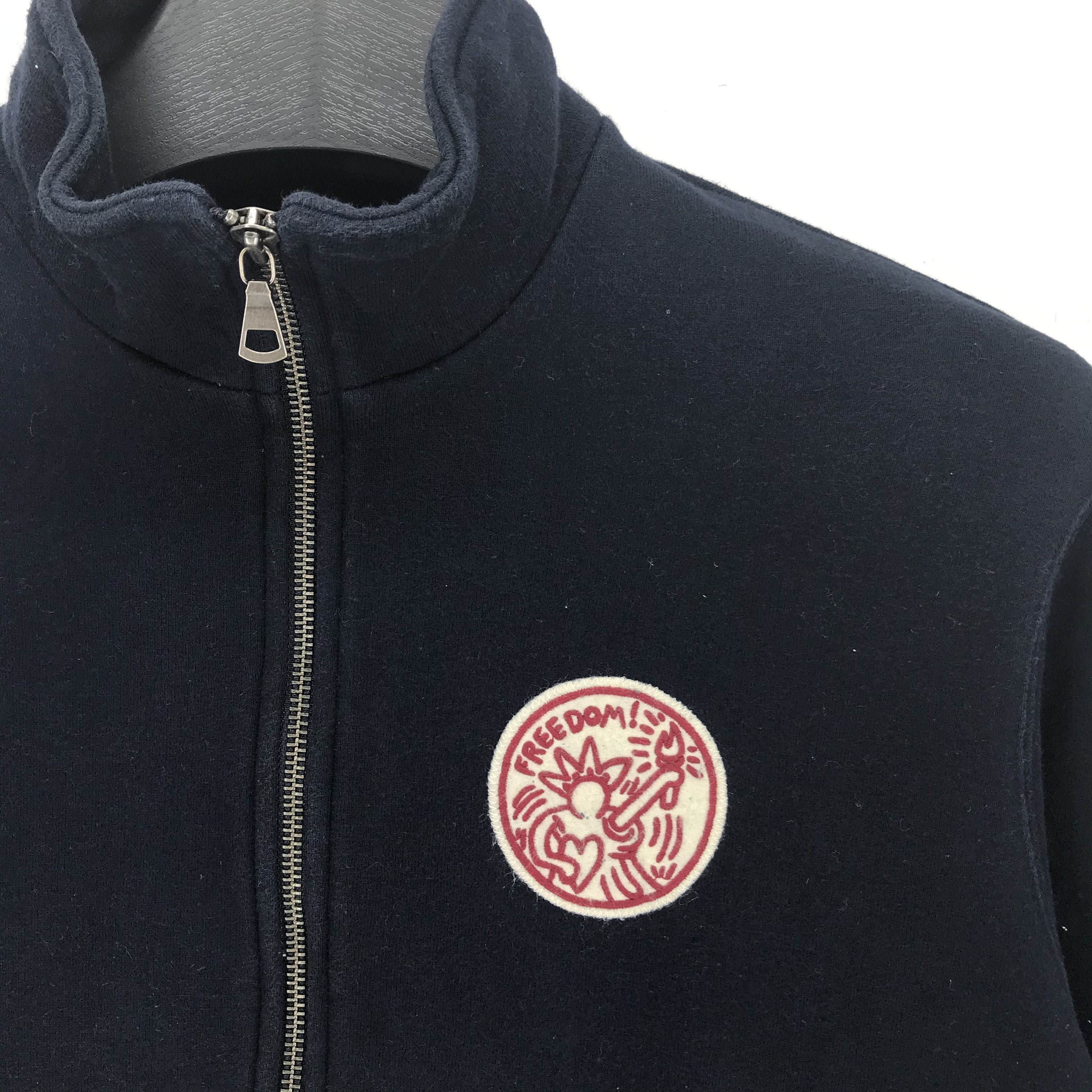 Keith Haring Uniqlo X Keith Haring Zip Up Turtle Neck Sweater #1951-85 Size US S / EU 44-46 / 1 - 2 Thumbnail