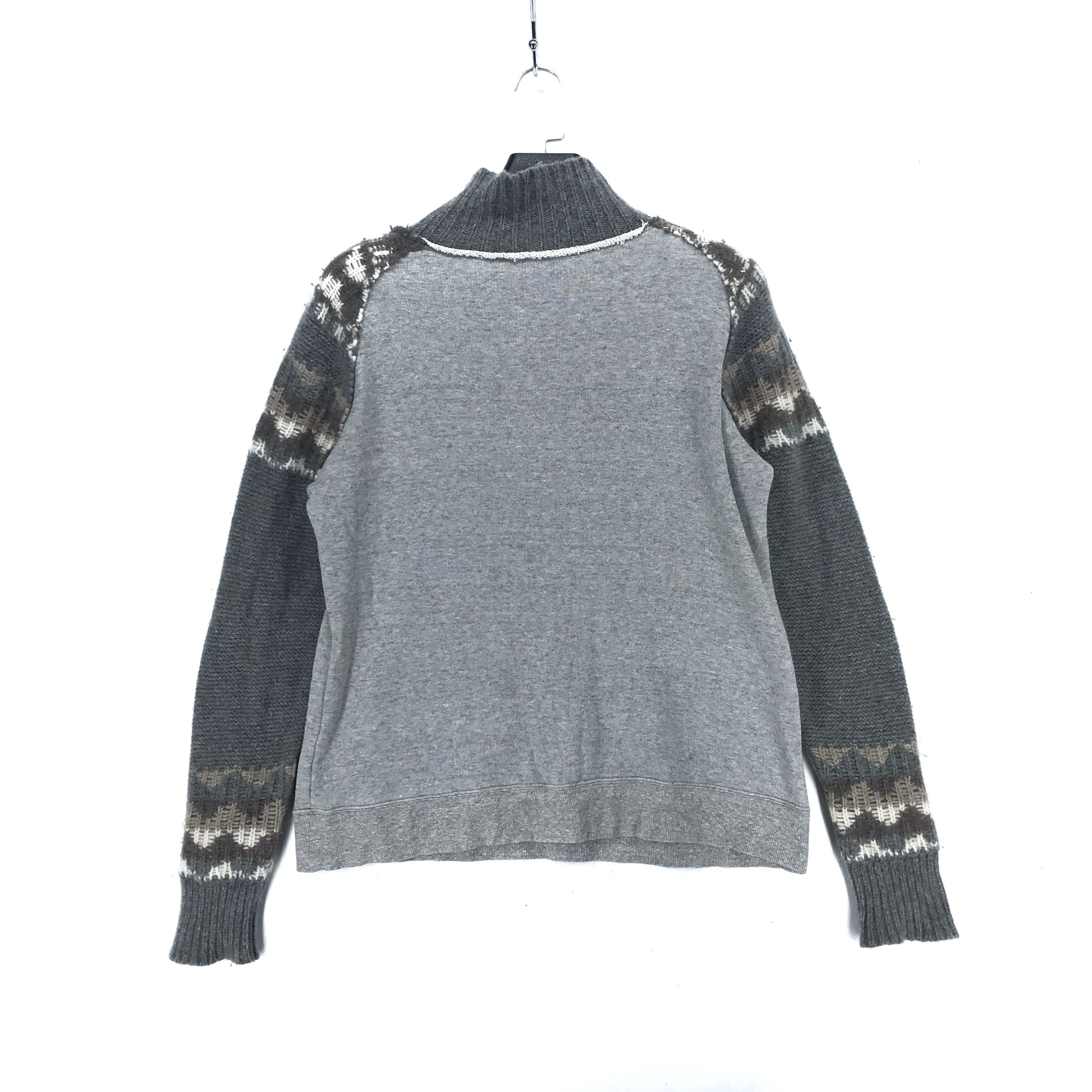 Y's Y's Sleeve Hybrid Knit Sweater #2326-91 Size M / US 6-8 / IT 42-44 - 10 Thumbnail