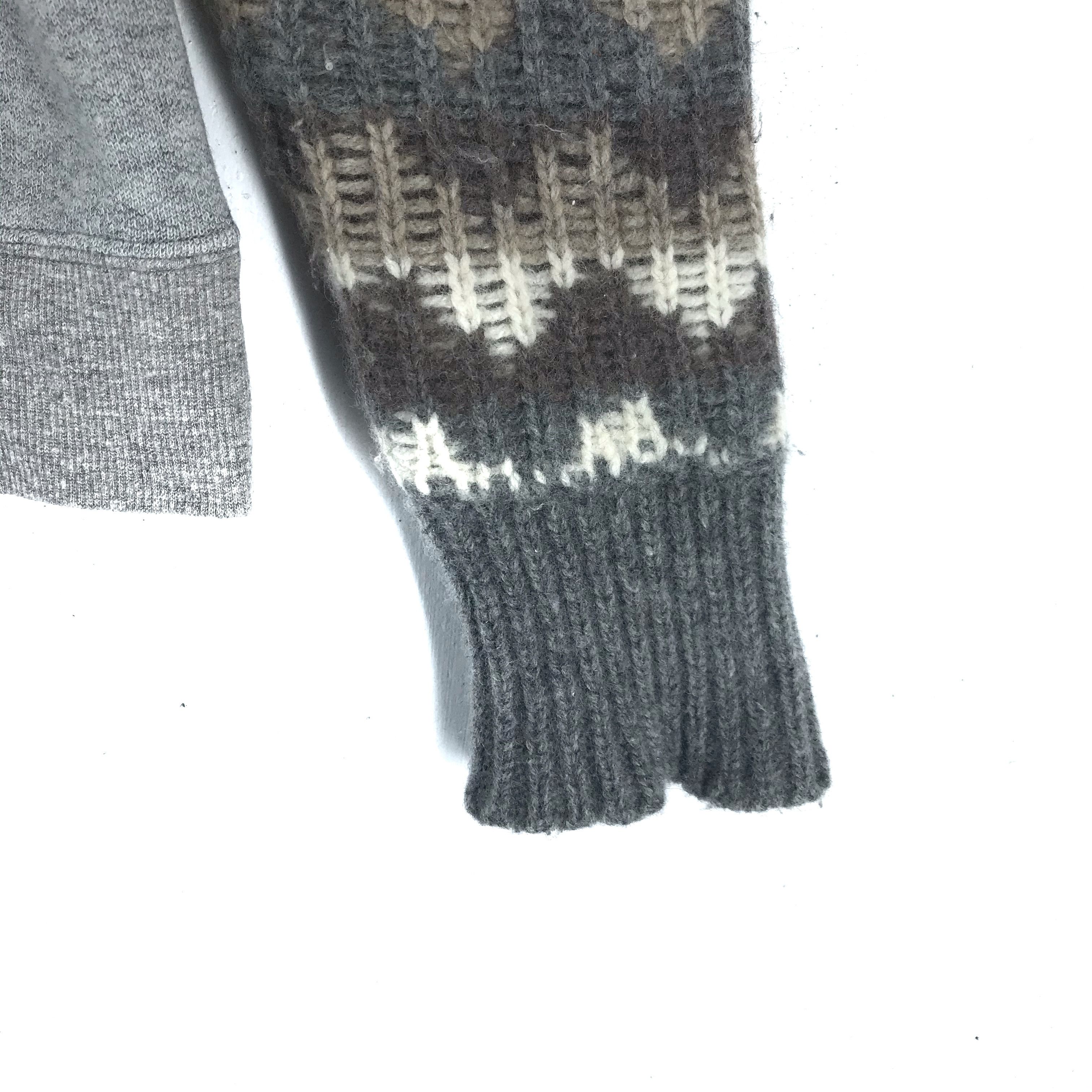 Y's Y's Sleeve Hybrid Knit Sweater #2326-91 Size M / US 6-8 / IT 42-44 - 7 Thumbnail