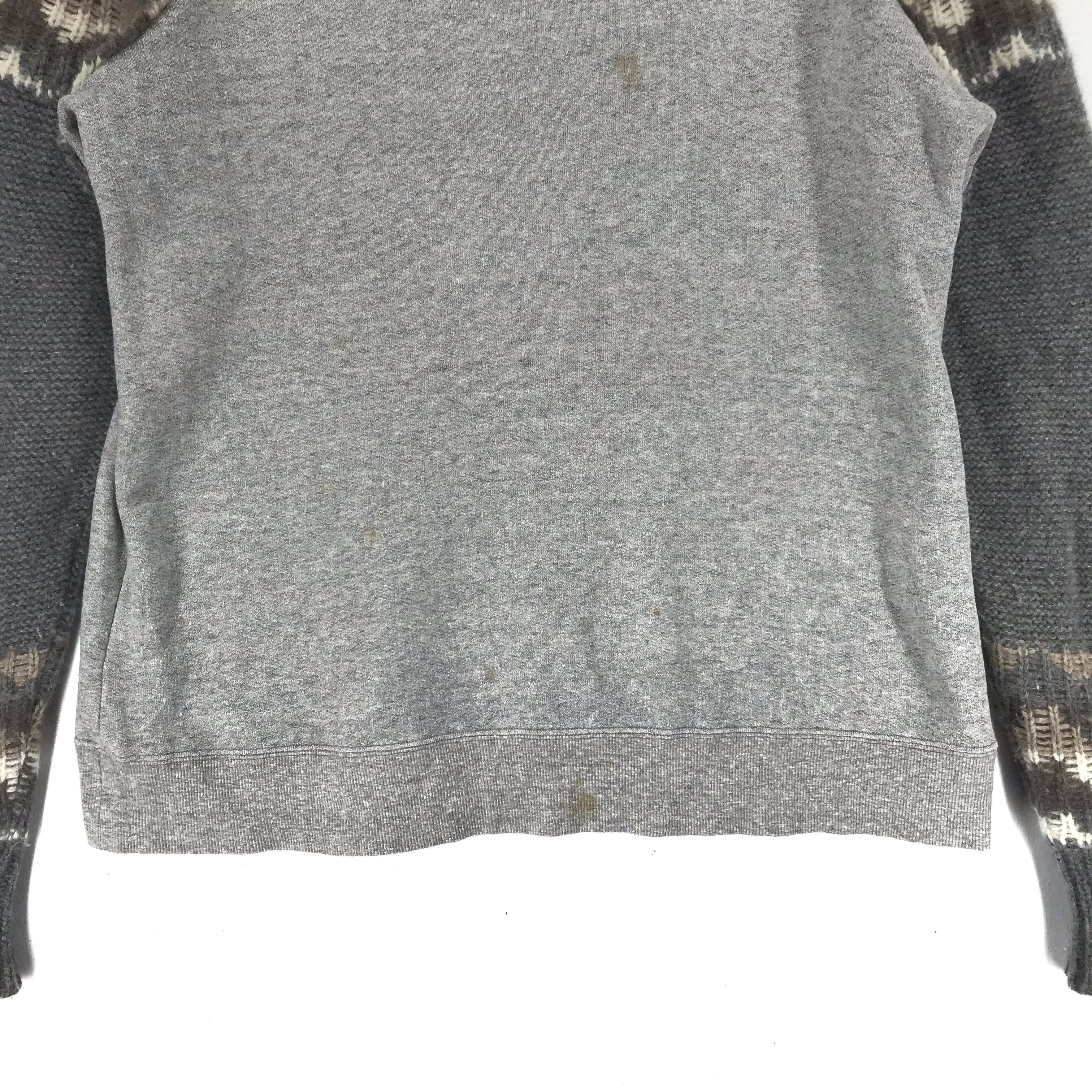 Y's Y's Sleeve Hybrid Knit Sweater #2326-91 Size M / US 6-8 / IT 42-44 - 4 Thumbnail