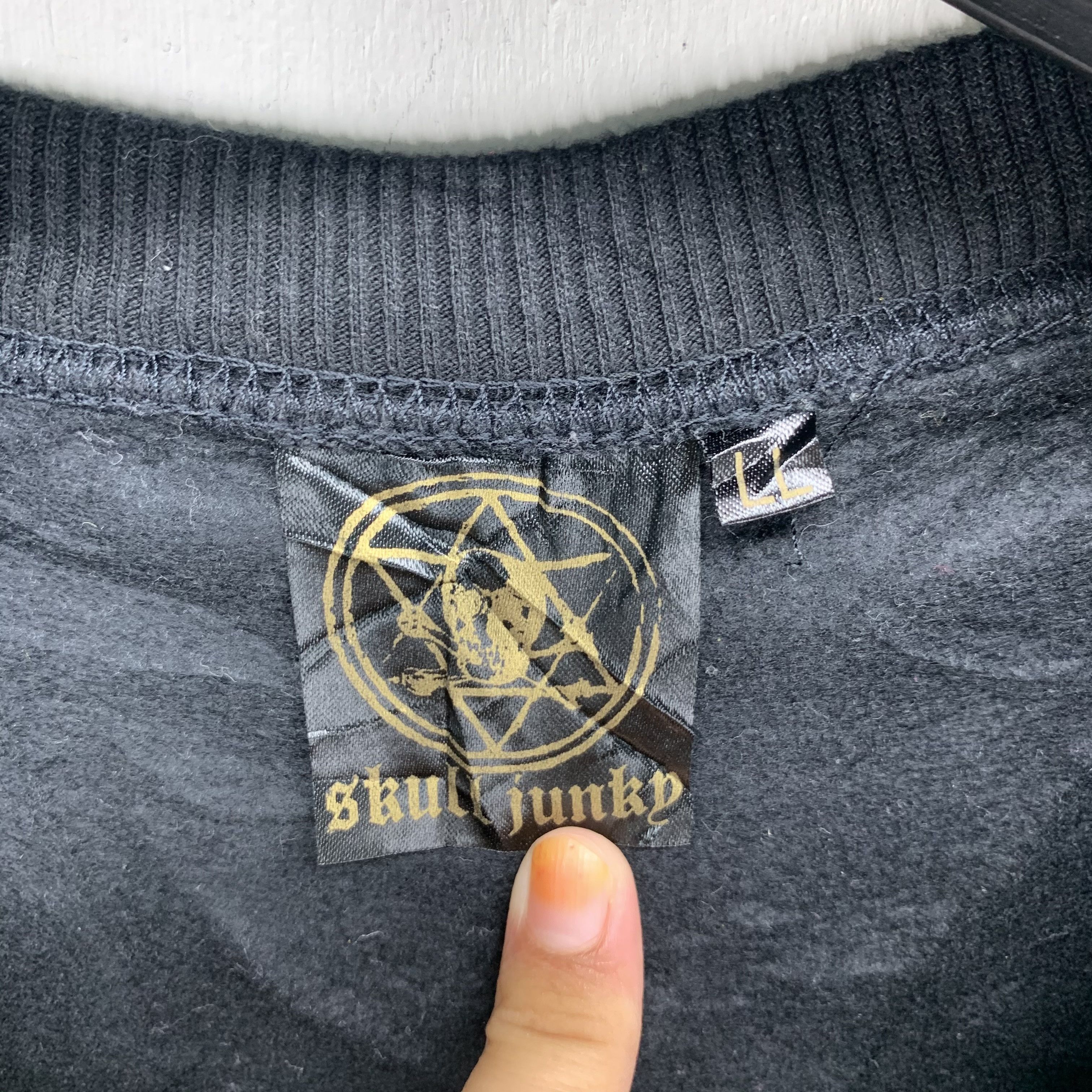 Japanese Brand Skull Junky Printed Big Logo Sweatshirt #2877-86 Size US L / EU 52-54 / 3 - 5 Thumbnail
