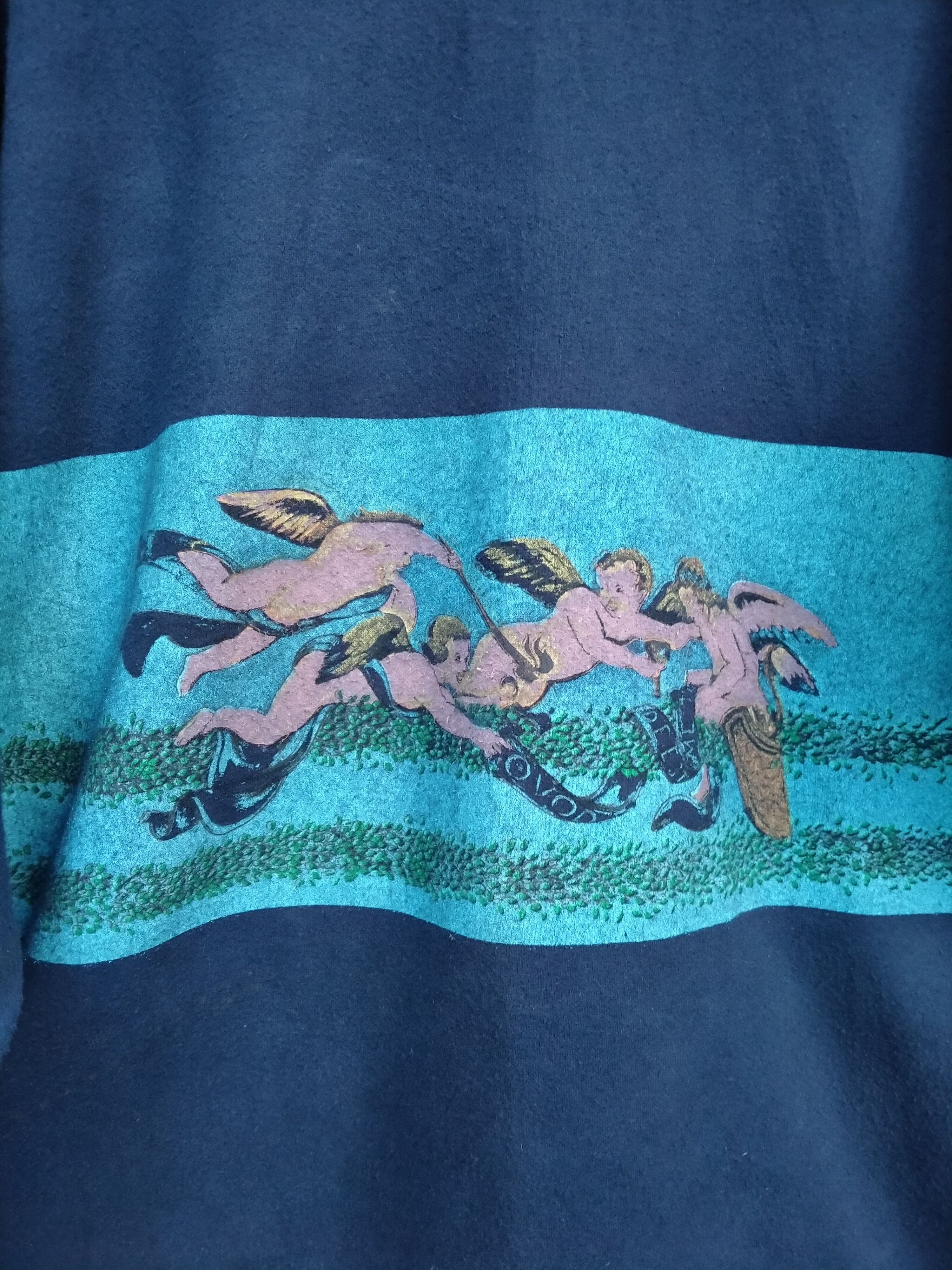 Versace Vintage 80s Versace Angel Jeans Couture Pullover Sweatshirt Size US M / EU 48-50 / 2 - 7 Thumbnail