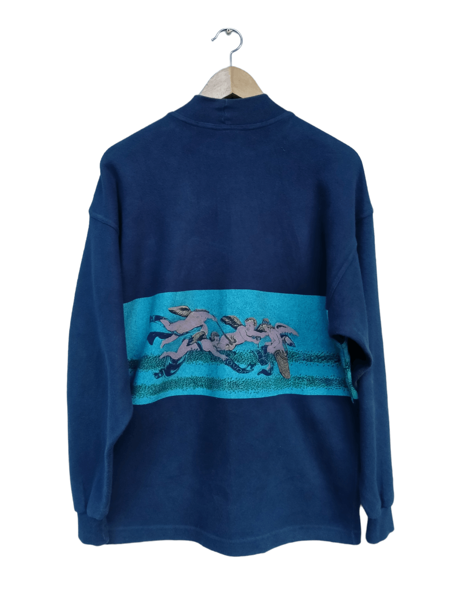 Versace Vintage 80s Versace Angel Jeans Couture Pullover Sweatshirt Size US M / EU 48-50 / 2 - 3 Thumbnail