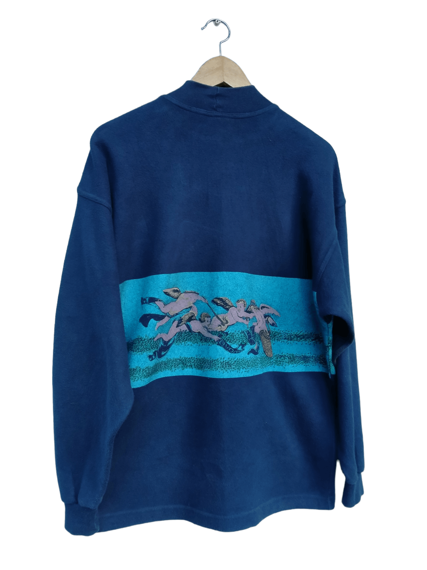Versace Vintage 80s Versace Angel Jeans Couture Pullover Sweatshirt Size US M / EU 48-50 / 2 - 4 Thumbnail
