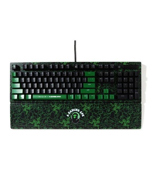 Bape RAZER x A BATHING APE NEON CAMO BLACKWIDOW V3 M Green | Grailed