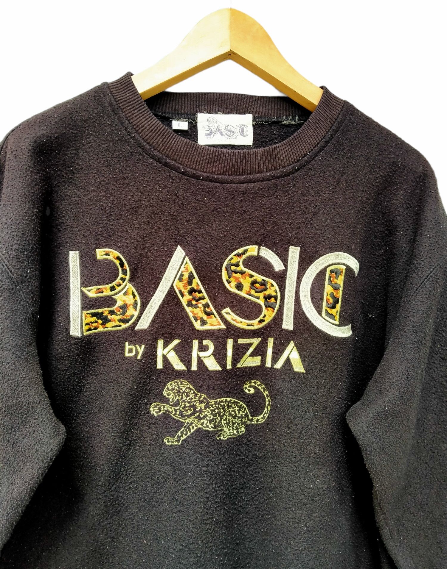 Krizia Uomo Vintage Basic by Krizia Fleece Embroidery Size US L / EU 52-54 / 3 - 2 Thumbnail