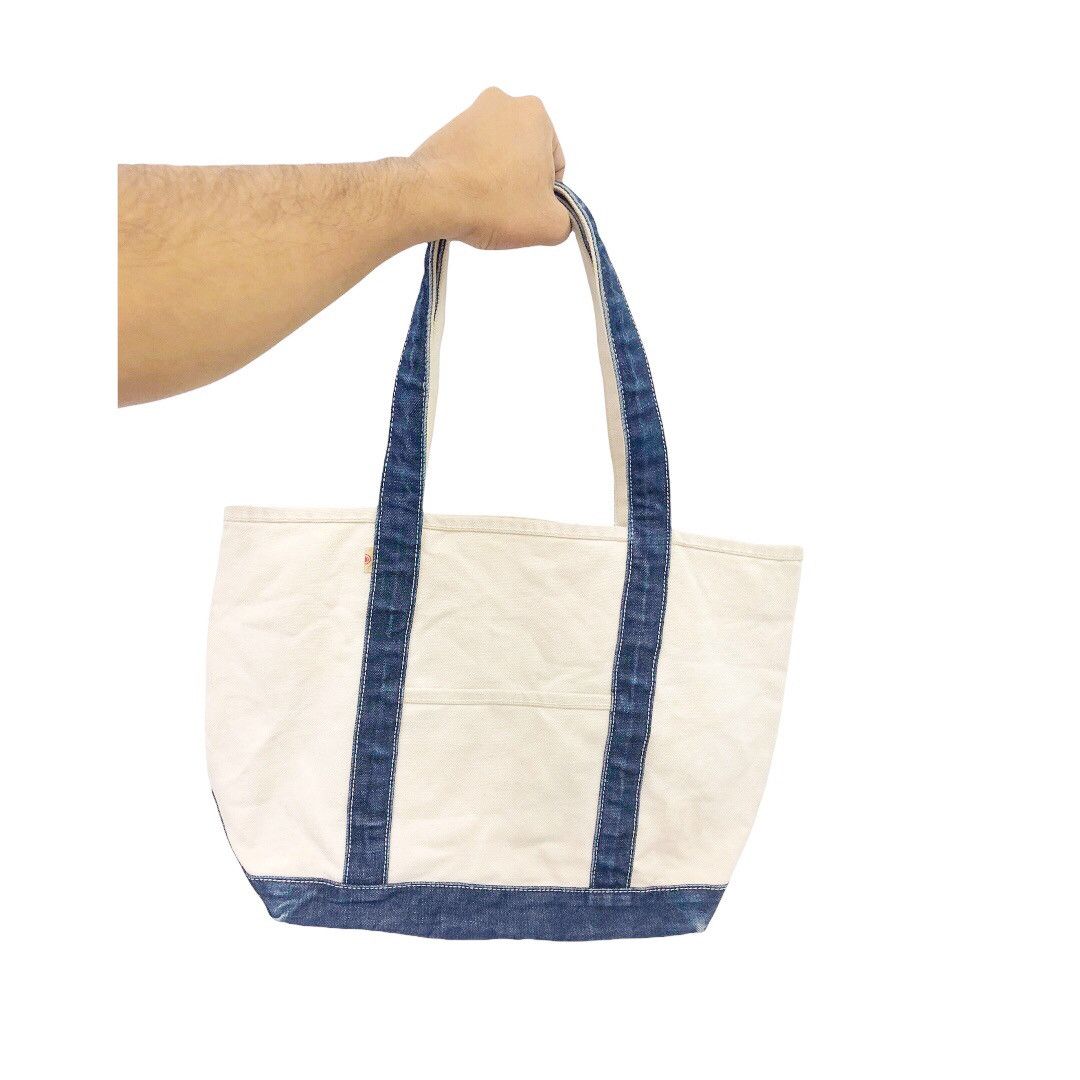Momotaro Jeans Momotaro Japan Khaki Canvas Shopper Bag Size ONE SIZE - 7 Thumbnail