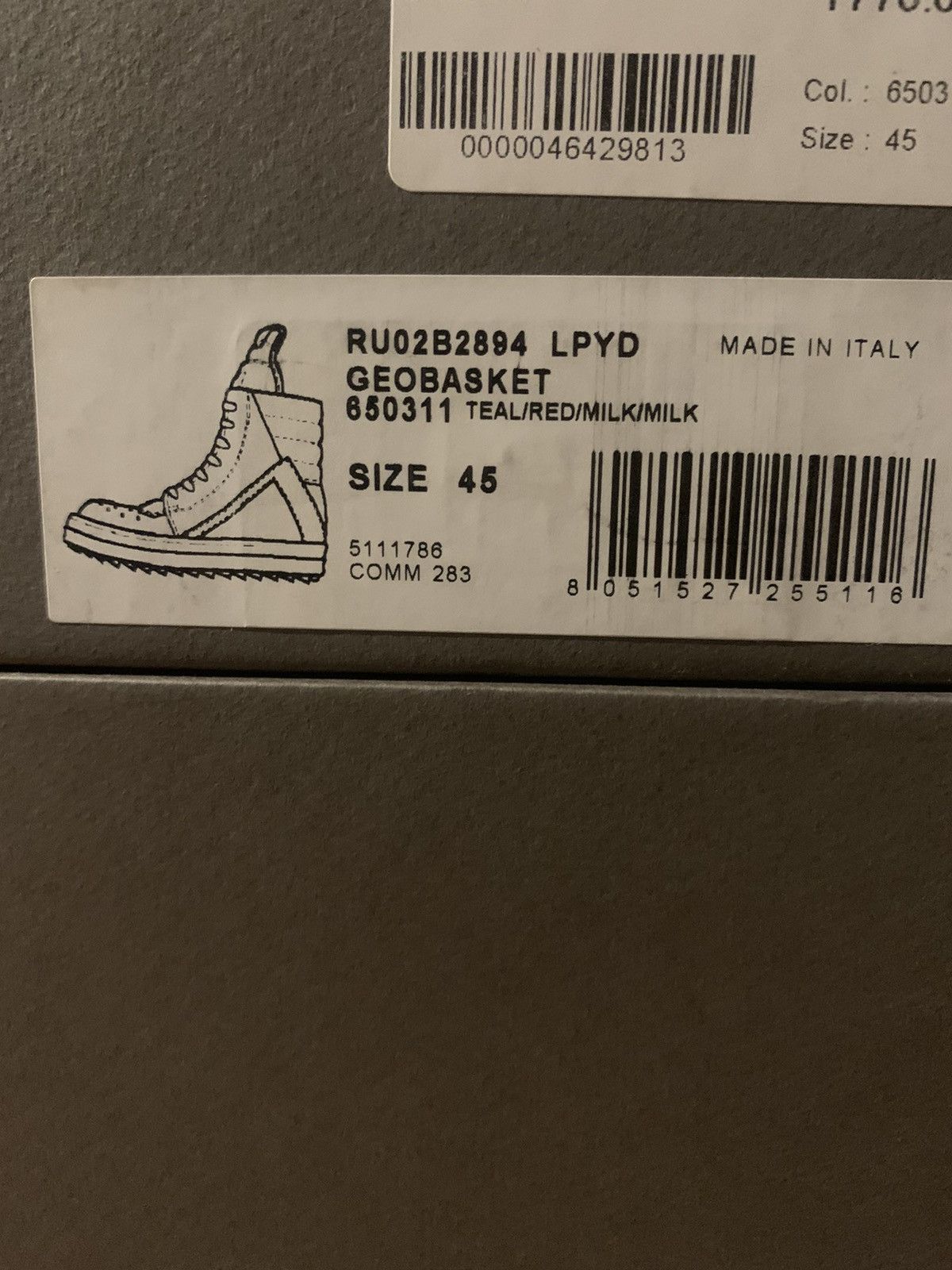 Rick Owens RARE PYTHON LEATHER GEOBASKETS!!! EU45 Size US 12 / EU 45 - 12 Thumbnail