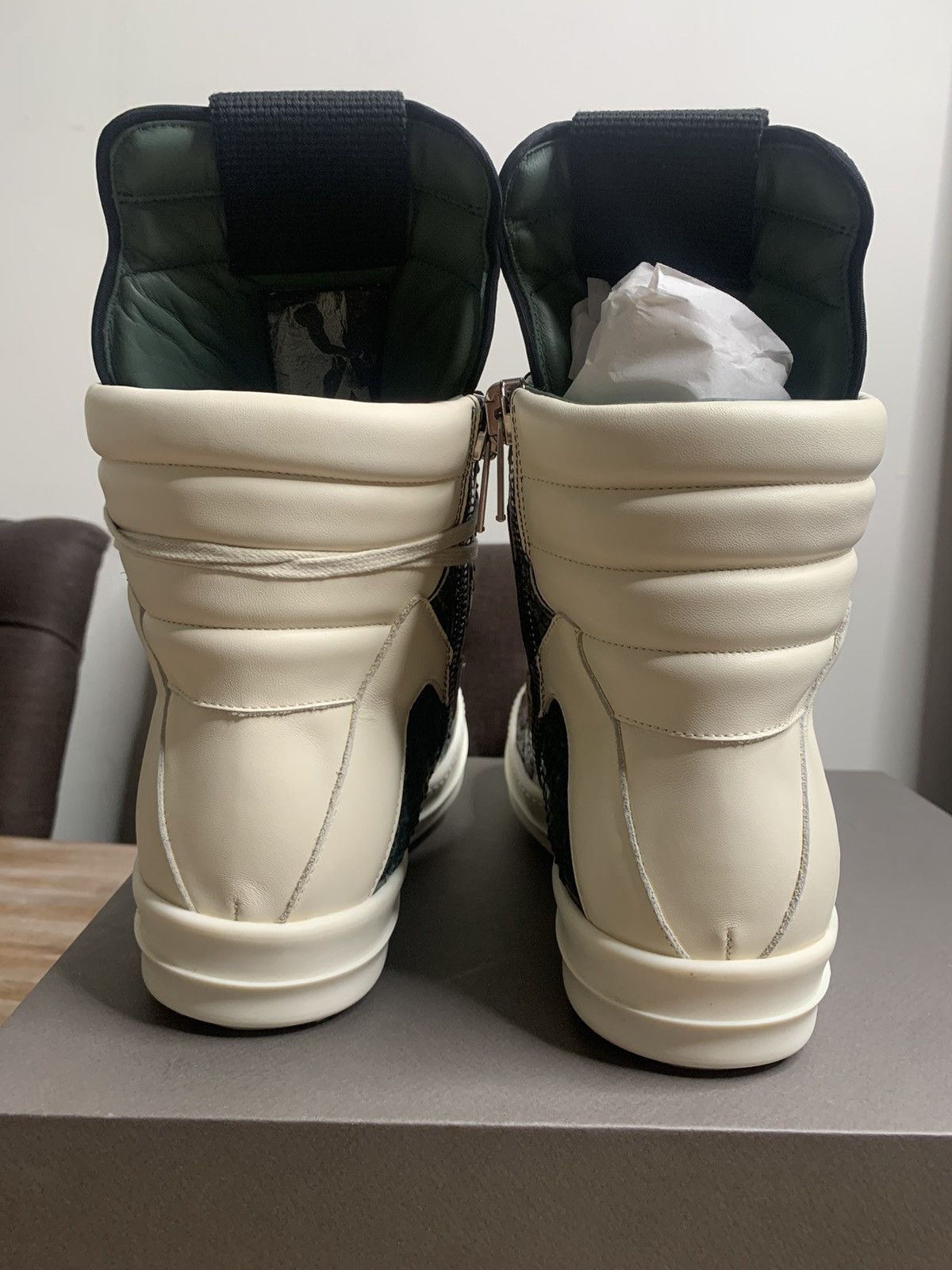 Rick Owens RARE PYTHON LEATHER GEOBASKETS!!! EU44 Size US 11 / EU 44 - 7 Thumbnail