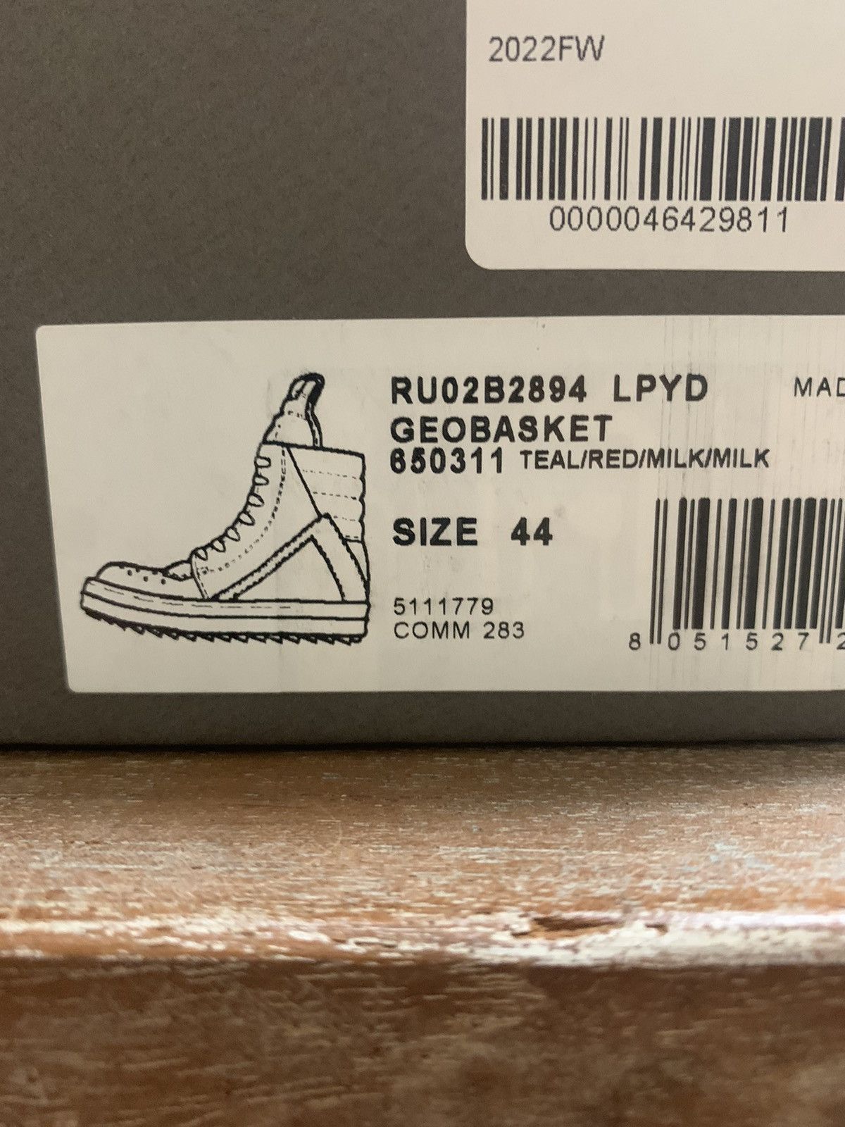 Rick Owens RARE PYTHON LEATHER GEOBASKETS!!! EU44 Size US 11 / EU 44 - 12 Thumbnail