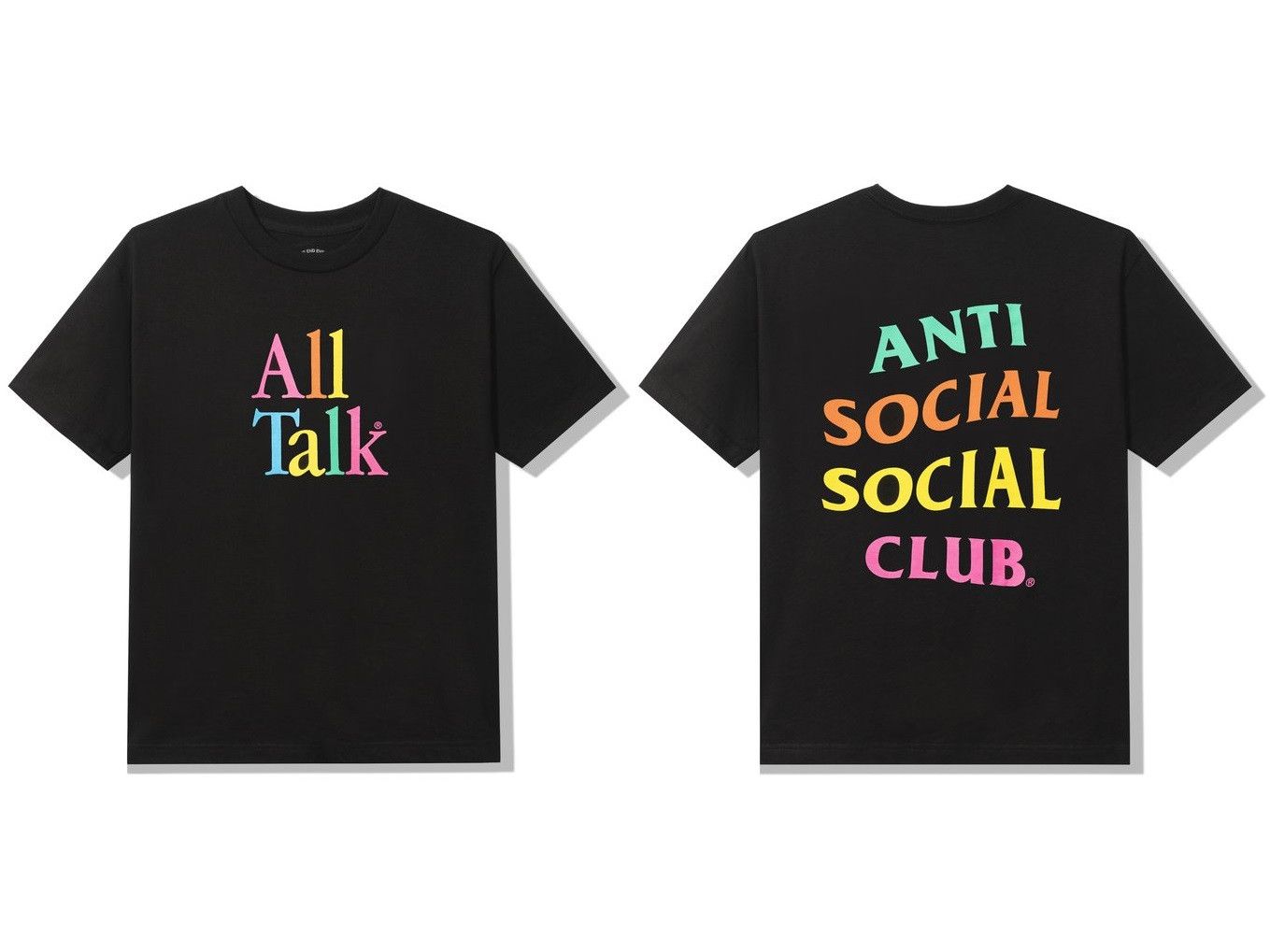 Anti Social Social Club DS ASSC All Talk Black Tee BAPE KITH VLONE FOG FTP CDG OOTD Size US M / EU 48-50 / 2 - 6 Thumbnail