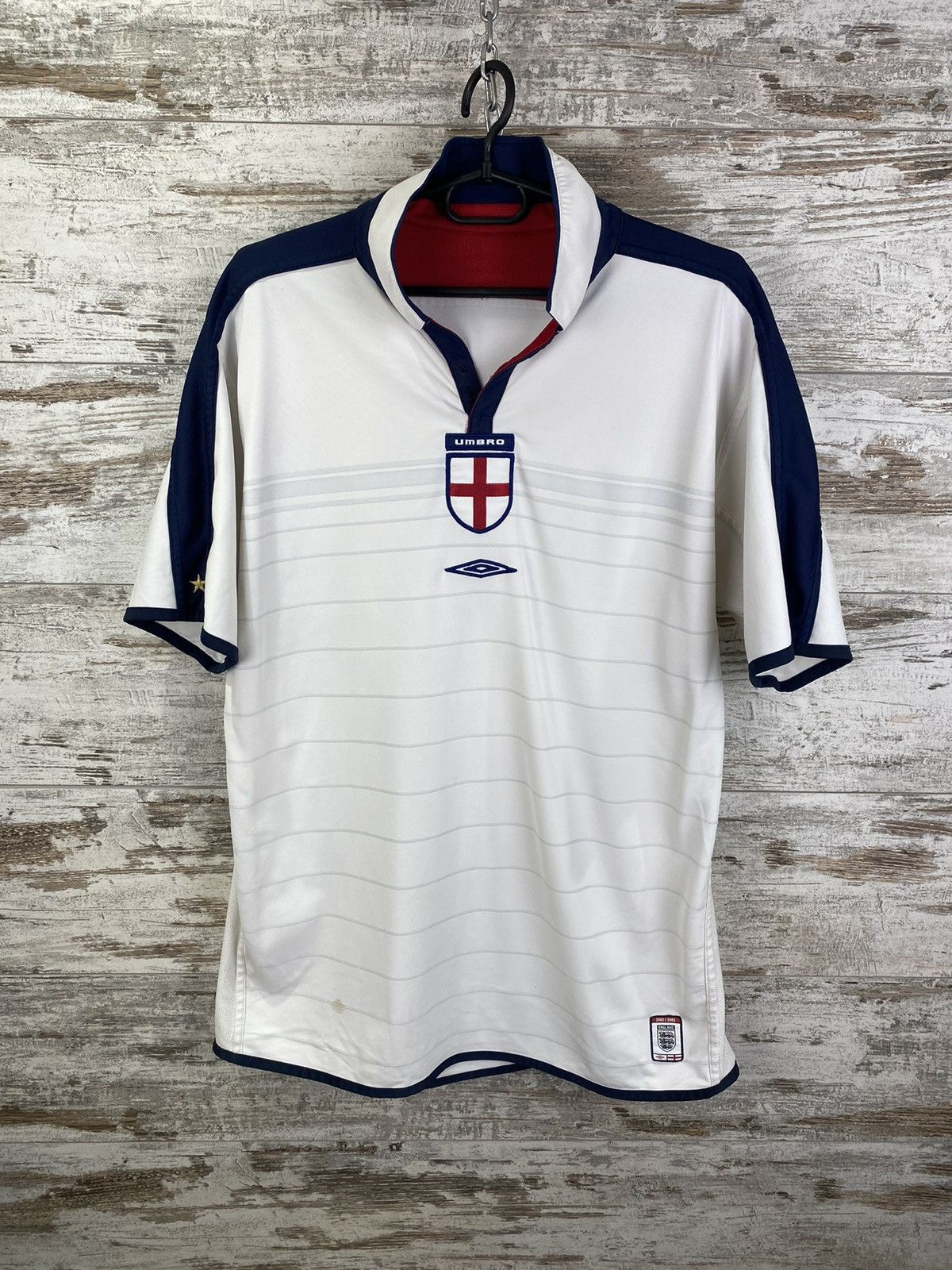 Umbro Mens Vintage Umbro England National Team Soccer Jersey tee Size US L / EU 52-54 / 3 - 1 Thumbnail