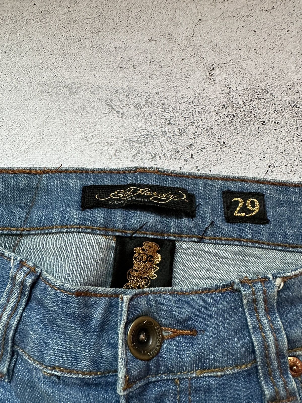 Ed Hardy Ed hardy by Christian Audigier denim jeans Size 29" - 4 Thumbnail
